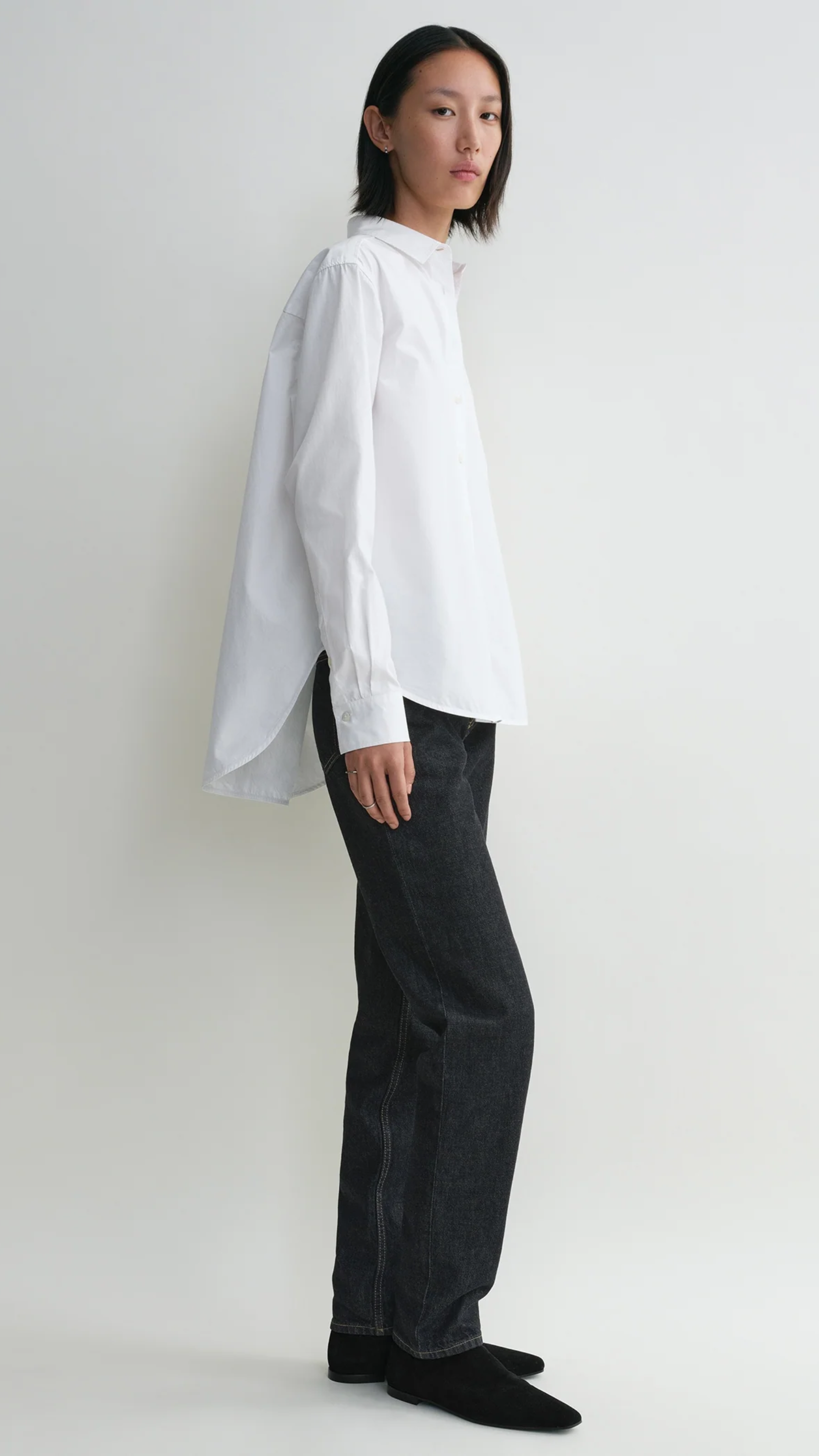 Toteme Signature Cotton Shirt in White