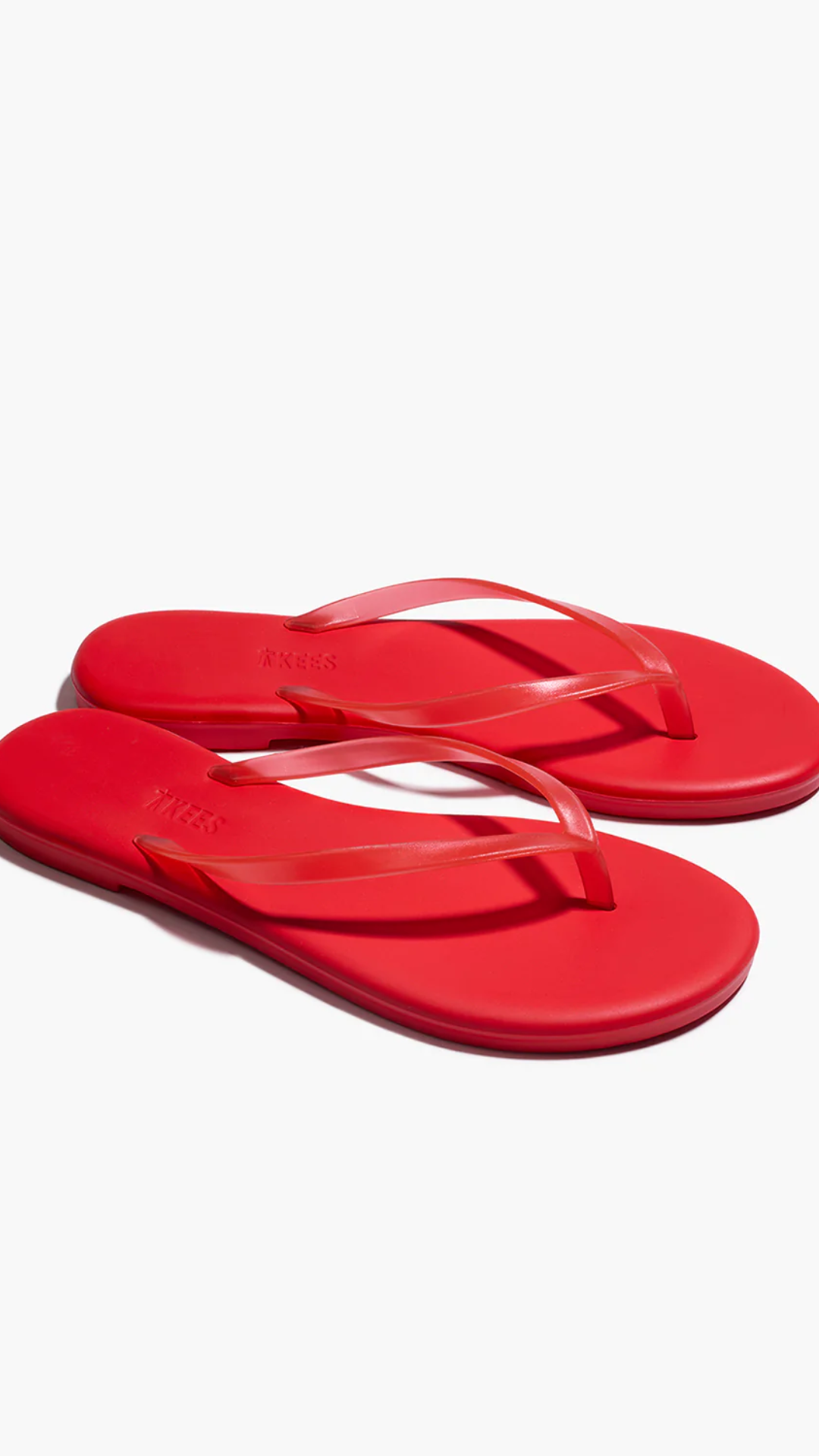 Tkees Aqua Lily Flip Flops in Sol Red