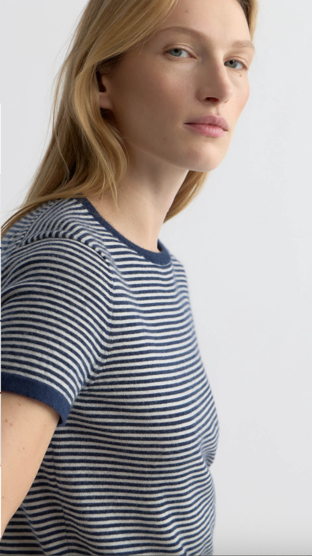 Nili Lotan Linka Stripe Sweater in Navy/Ivory Stripe