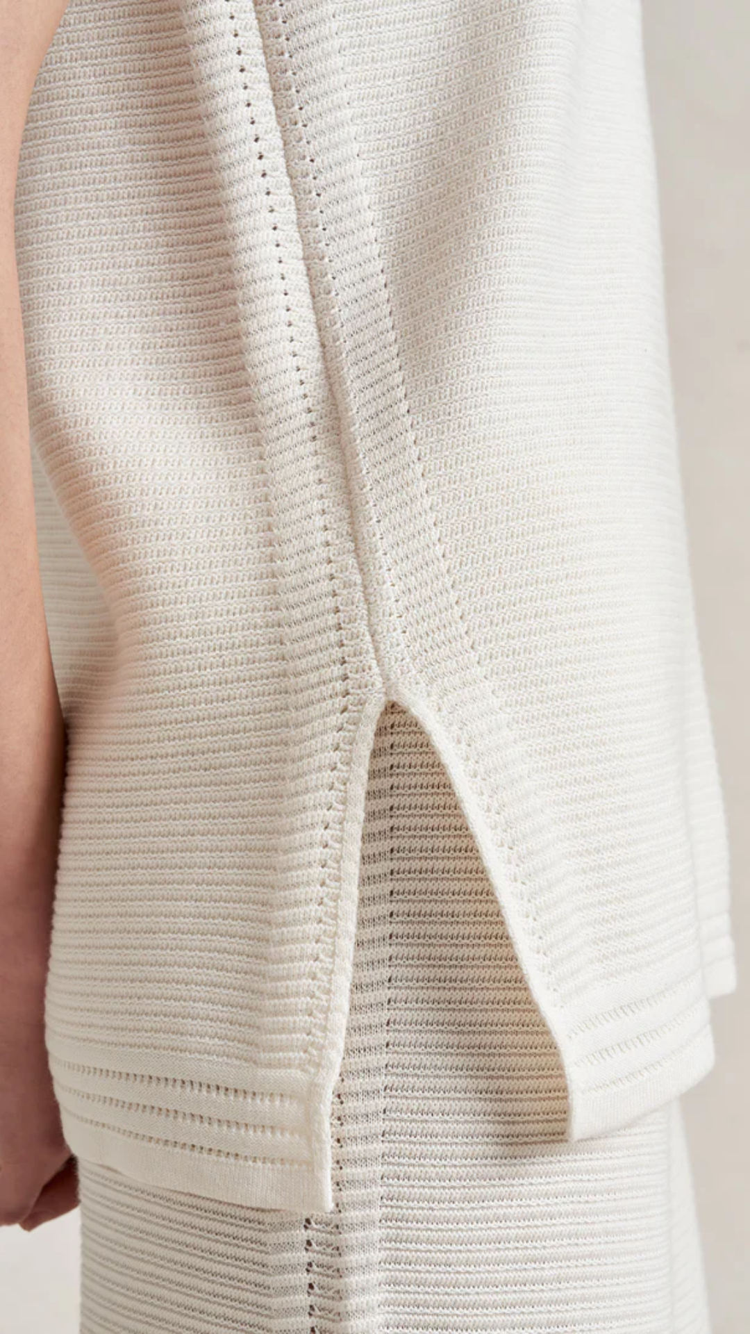 La Ligne Crochet Maxime Top in Ivory