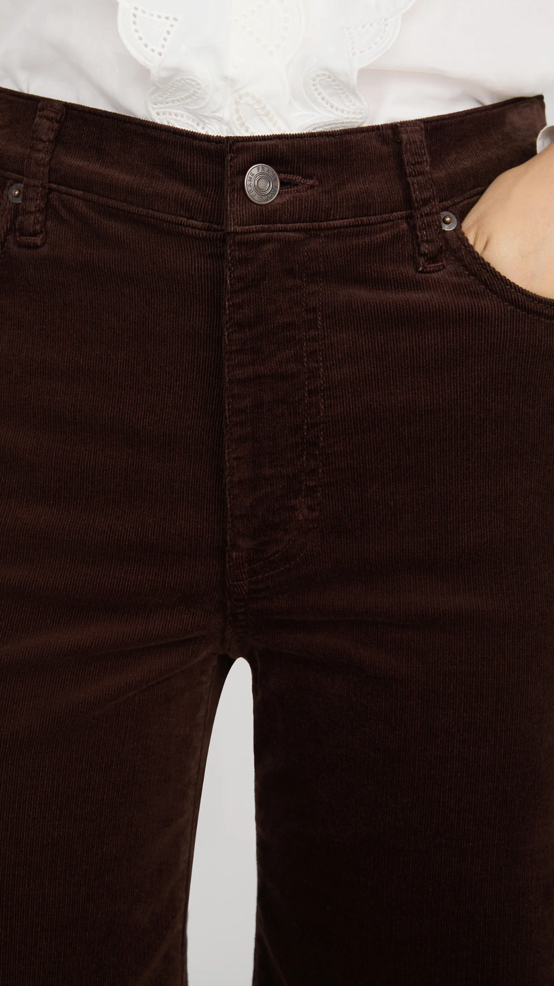 Frame The Corduroy Swing Jean in Espresso