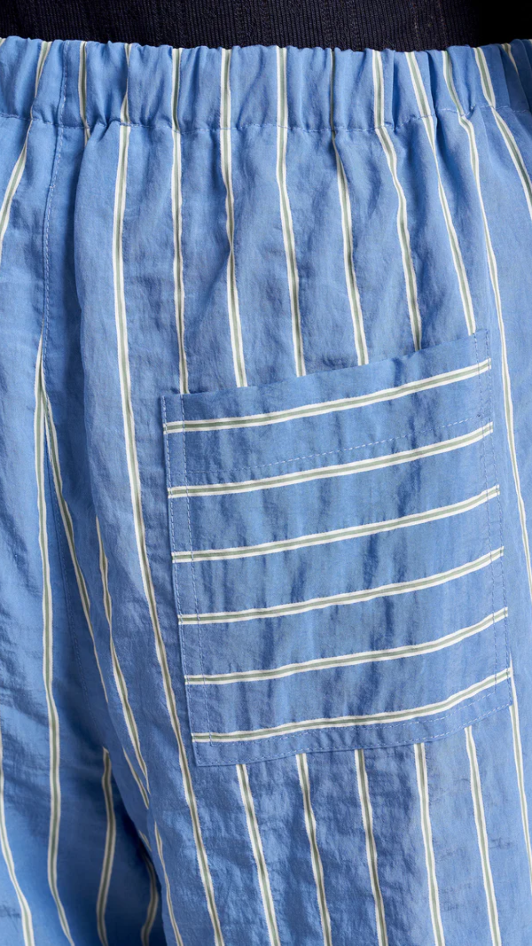 La Ligne Tangier Pant in Chambray Stripe