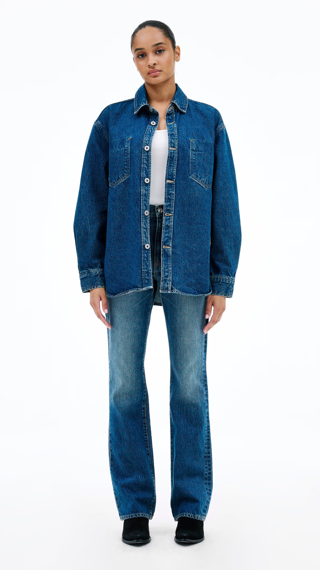 SLVRLAKE Jade High Rise Slim Boot Jean in Endless Highway