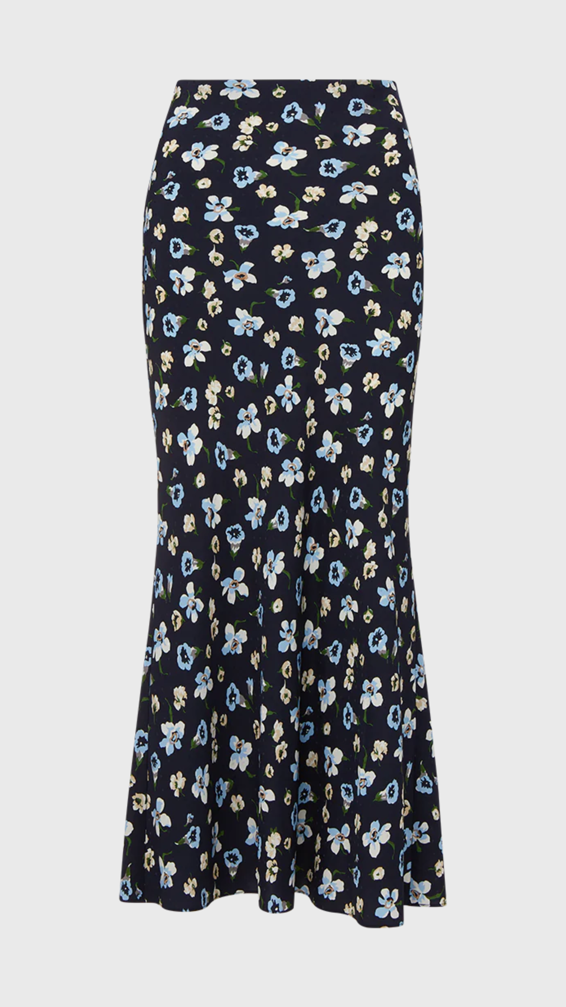 Veronica Beard Clover Skirt in Navy Multi