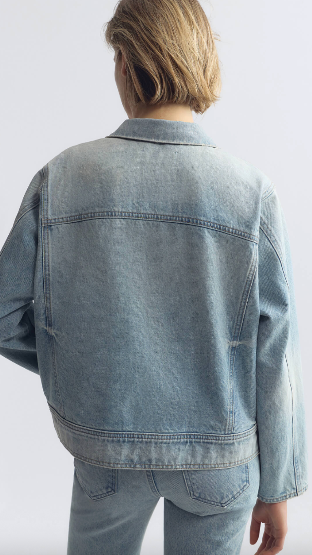 Nili Lotan Marilou Denim Jacket in Alice Wash