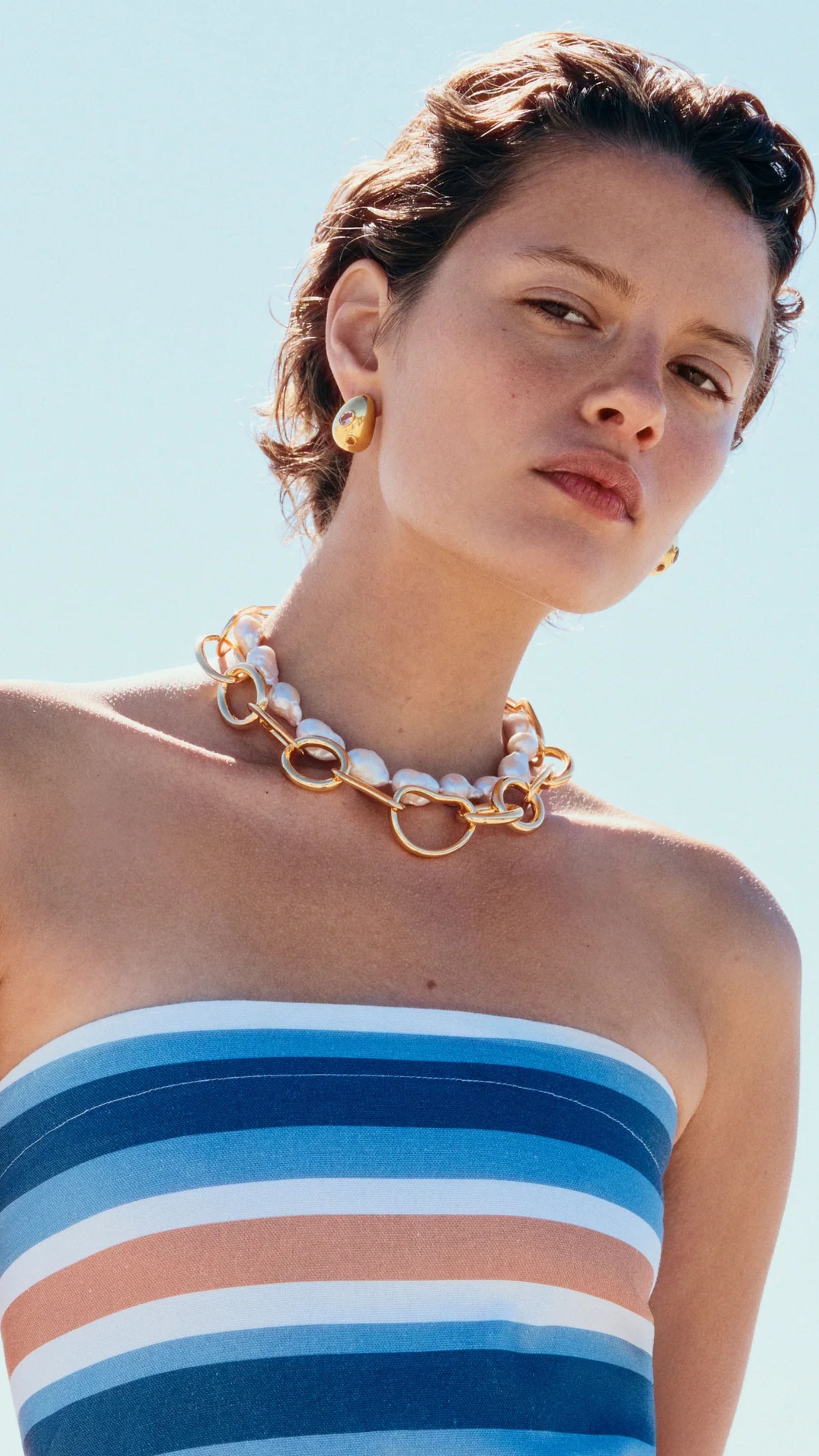 Lizzie Fortunato Porto Chain in Gold