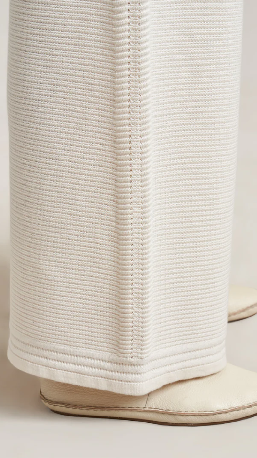 La Ligne Crochet Colby Pant in Ivory