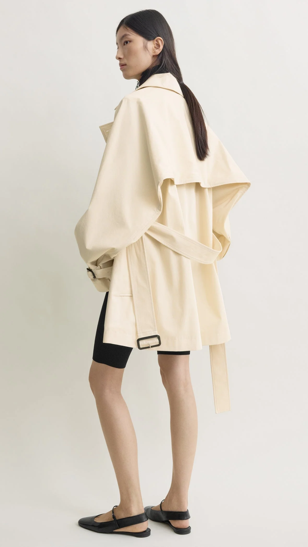 Toteme Washed Cotton Trench in Stone