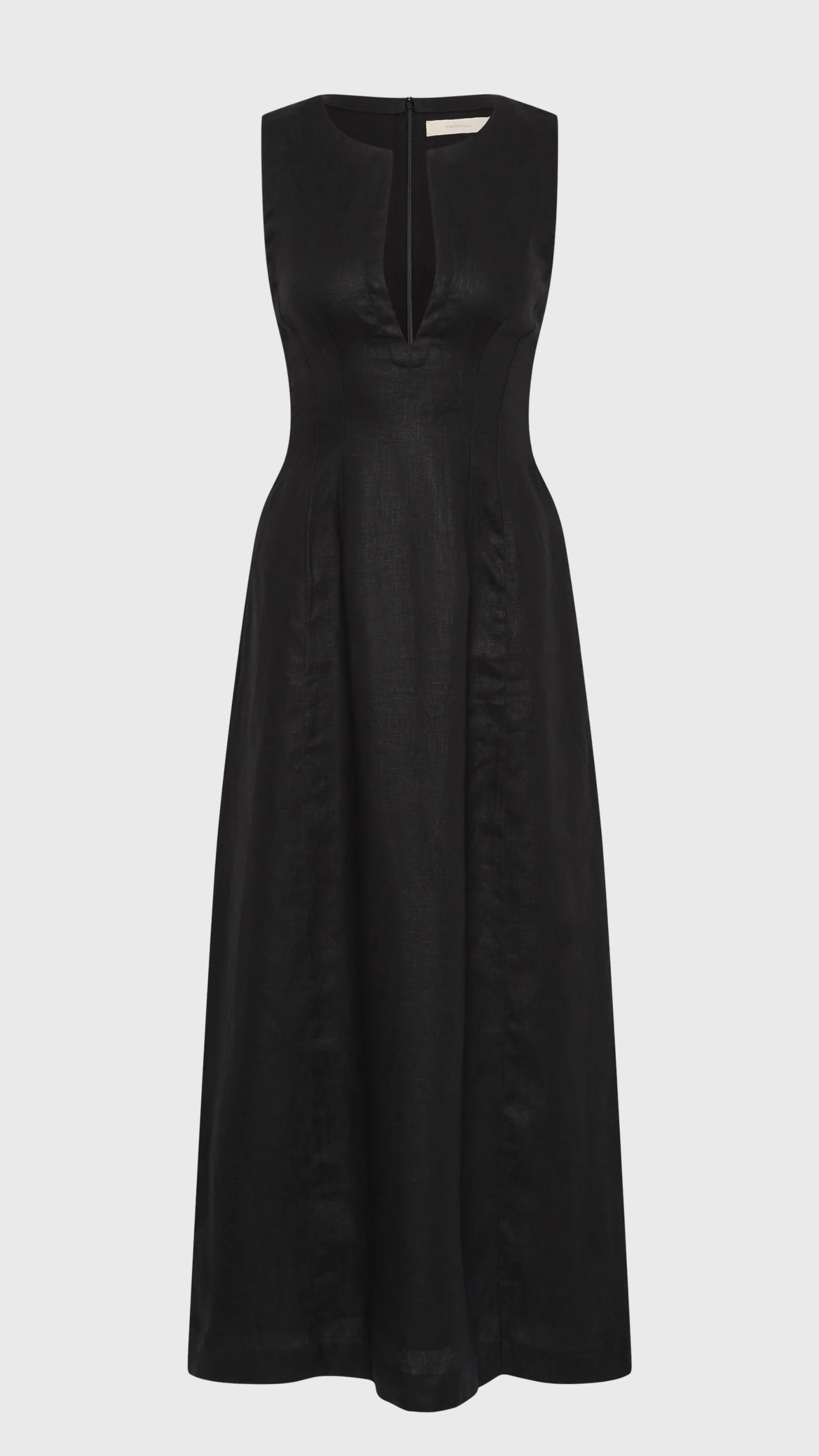 Faithfull Melia Maxi Dress in Black