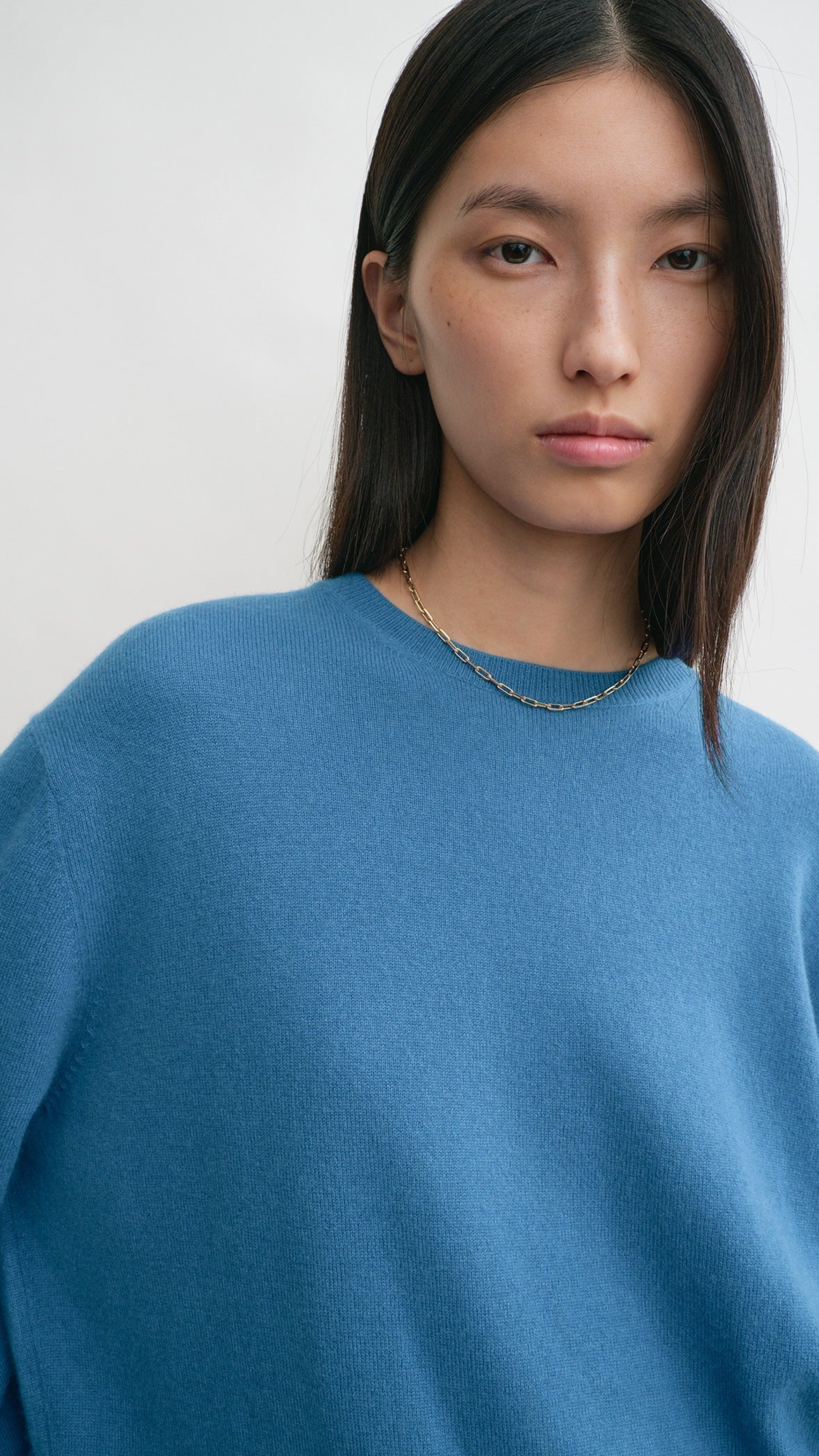 Toteme Crew Neck Sweater in Azure