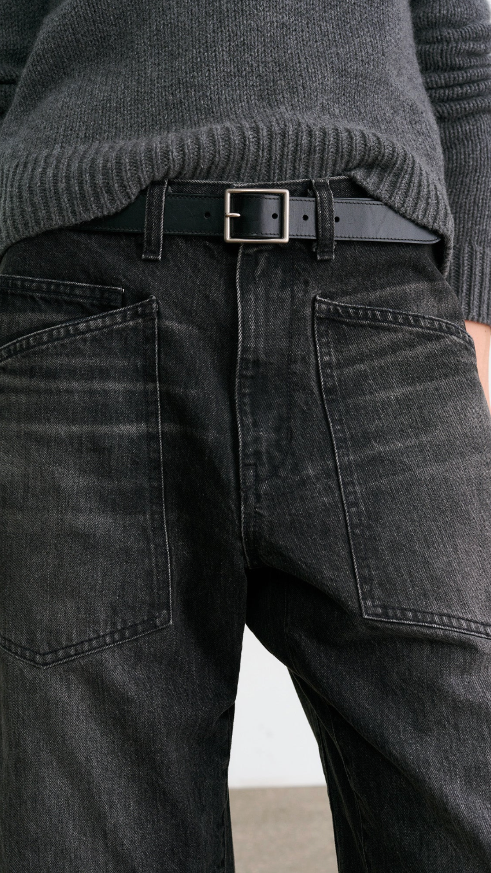 Nili Lotan Shon Jean in Stone Black