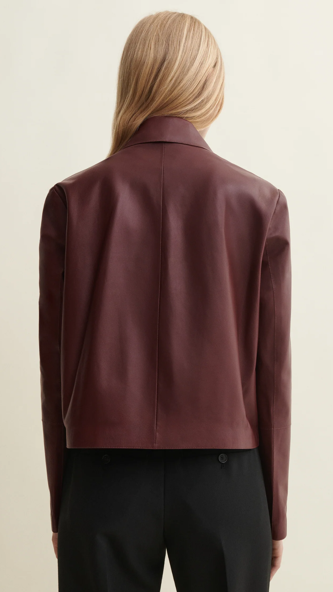 Arma Emy Leather Jacket in Mahogany