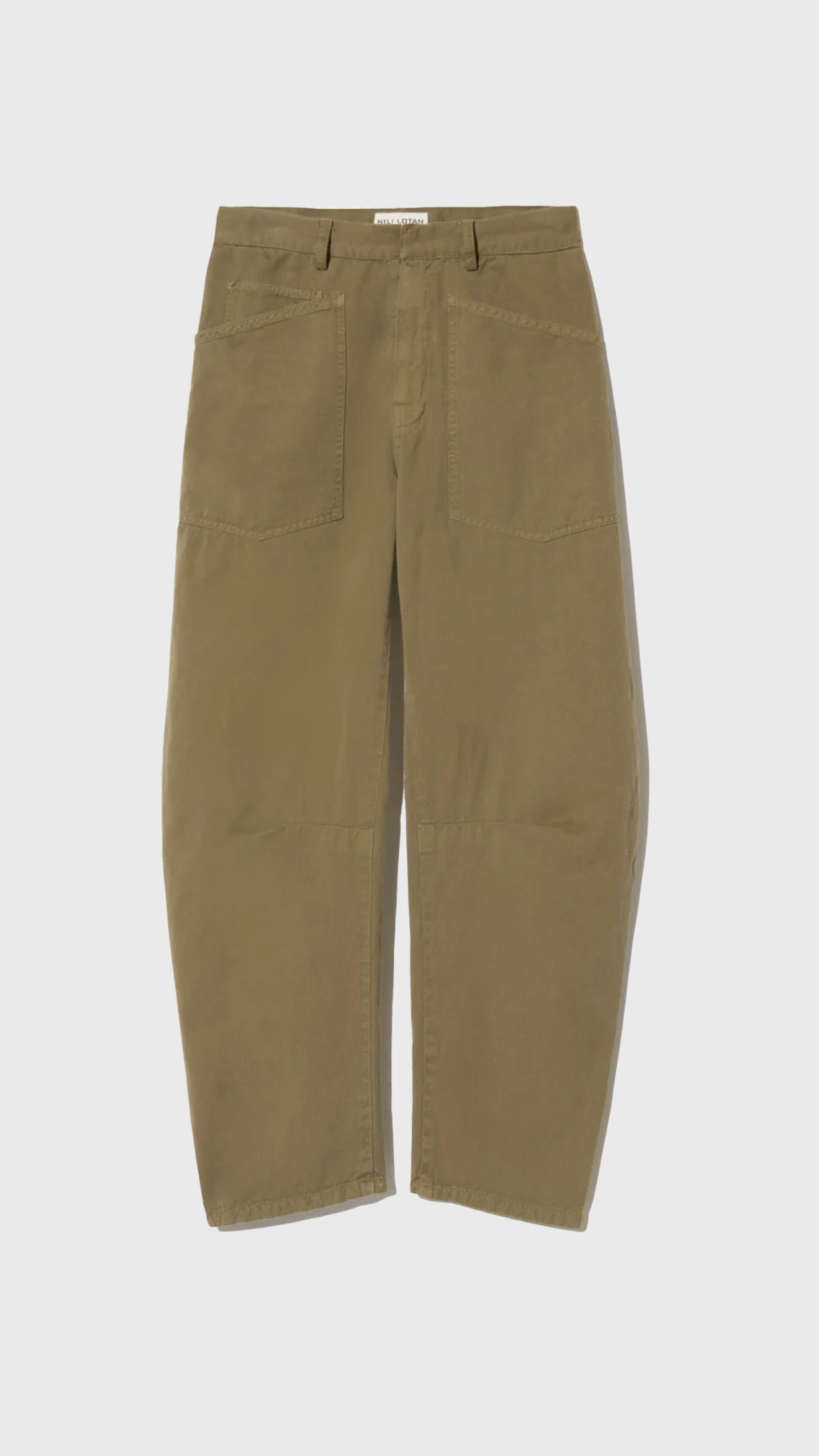 Nili Lotan Shon Pant in Olive Green
