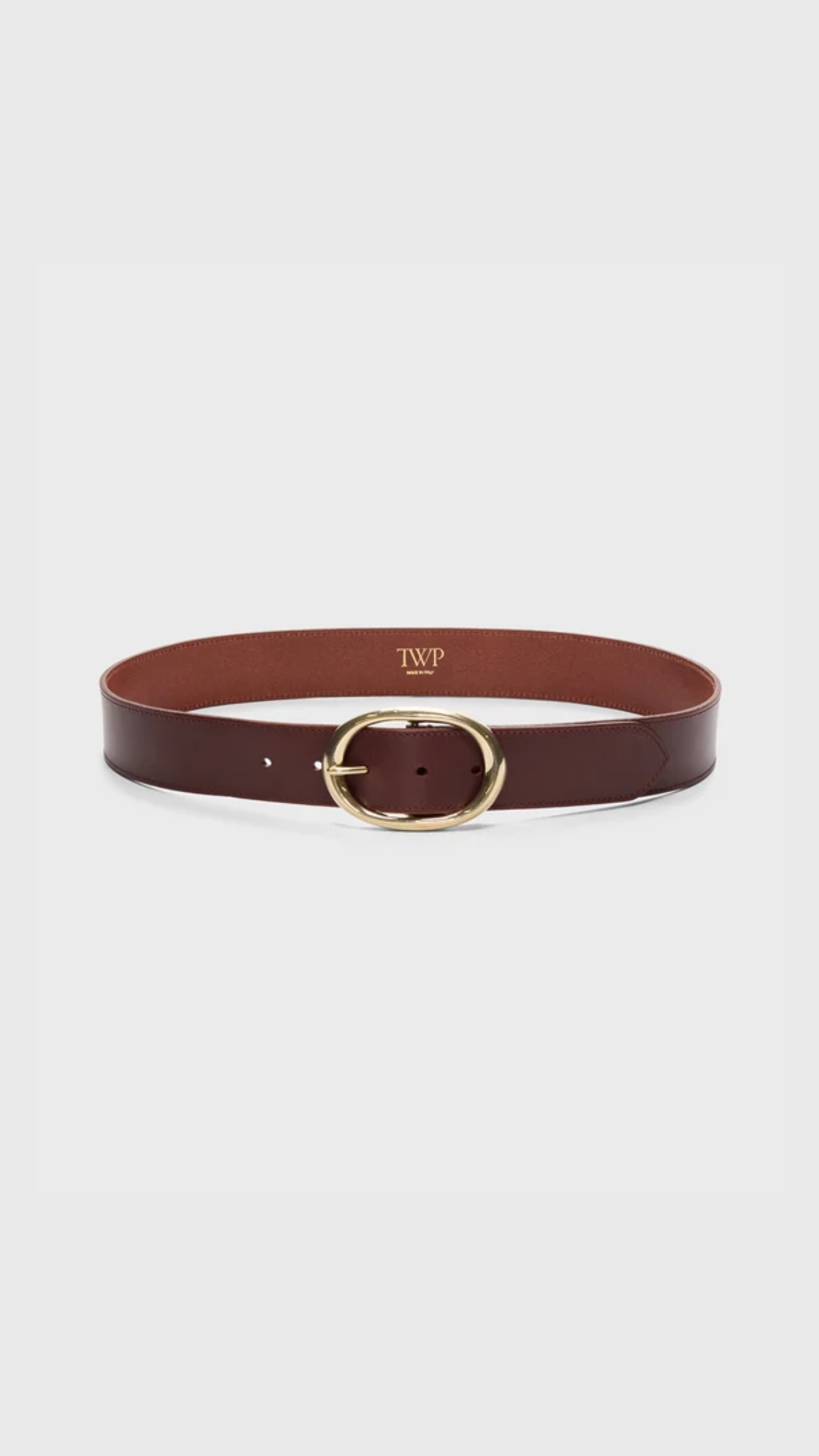 TWP Vachetta Leather Wide Belt