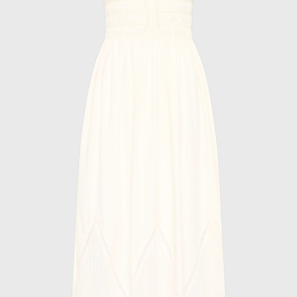 knee length dresses for ladies Bella Dahl Strapless Bias Maxi Dress- White – By Request