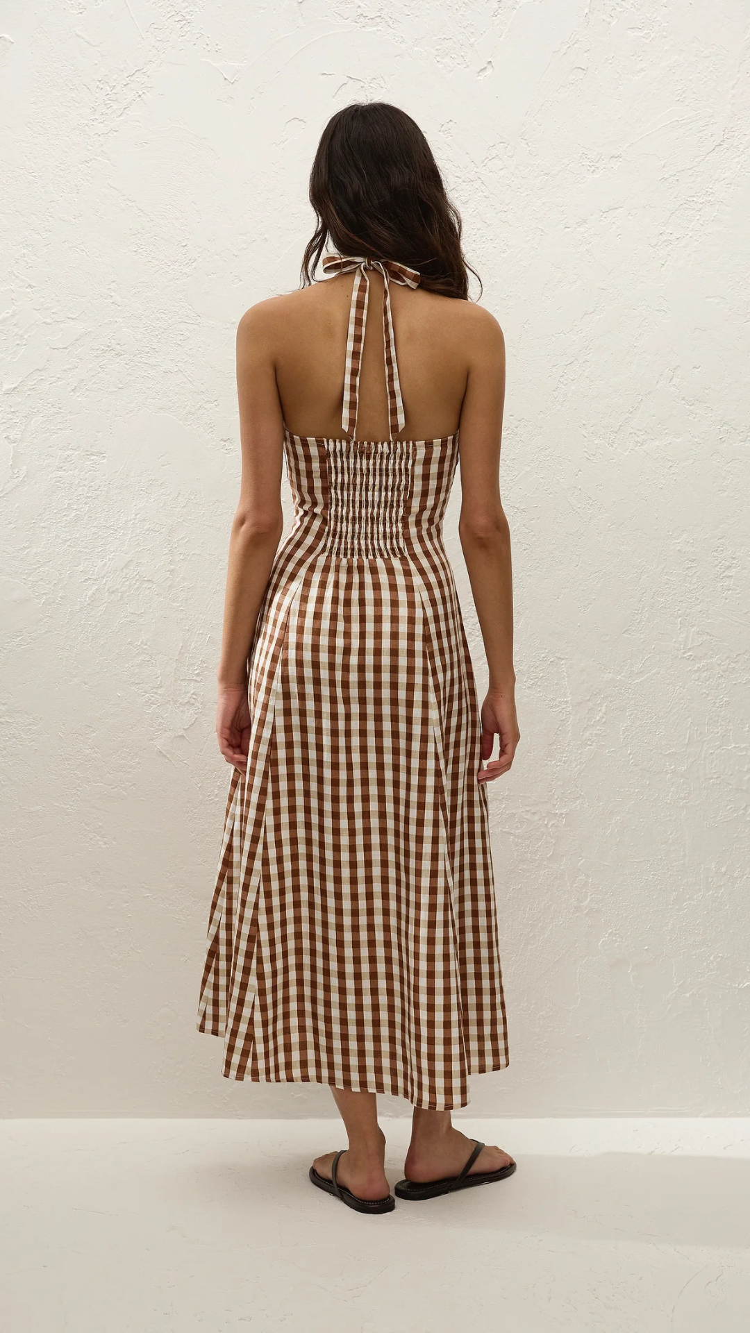 Faithfull Marais Midi Dress in Gingham