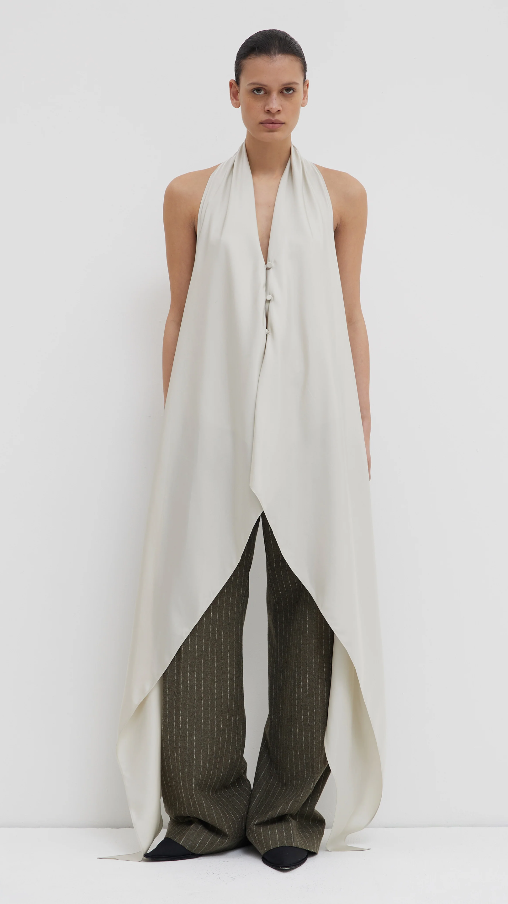 Christian Wijnants Trini Top in Cement