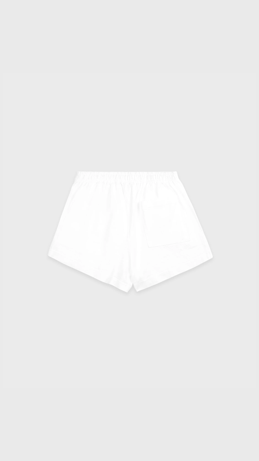 Sporty & Rich NY Crest Embroidered Disco Short in White