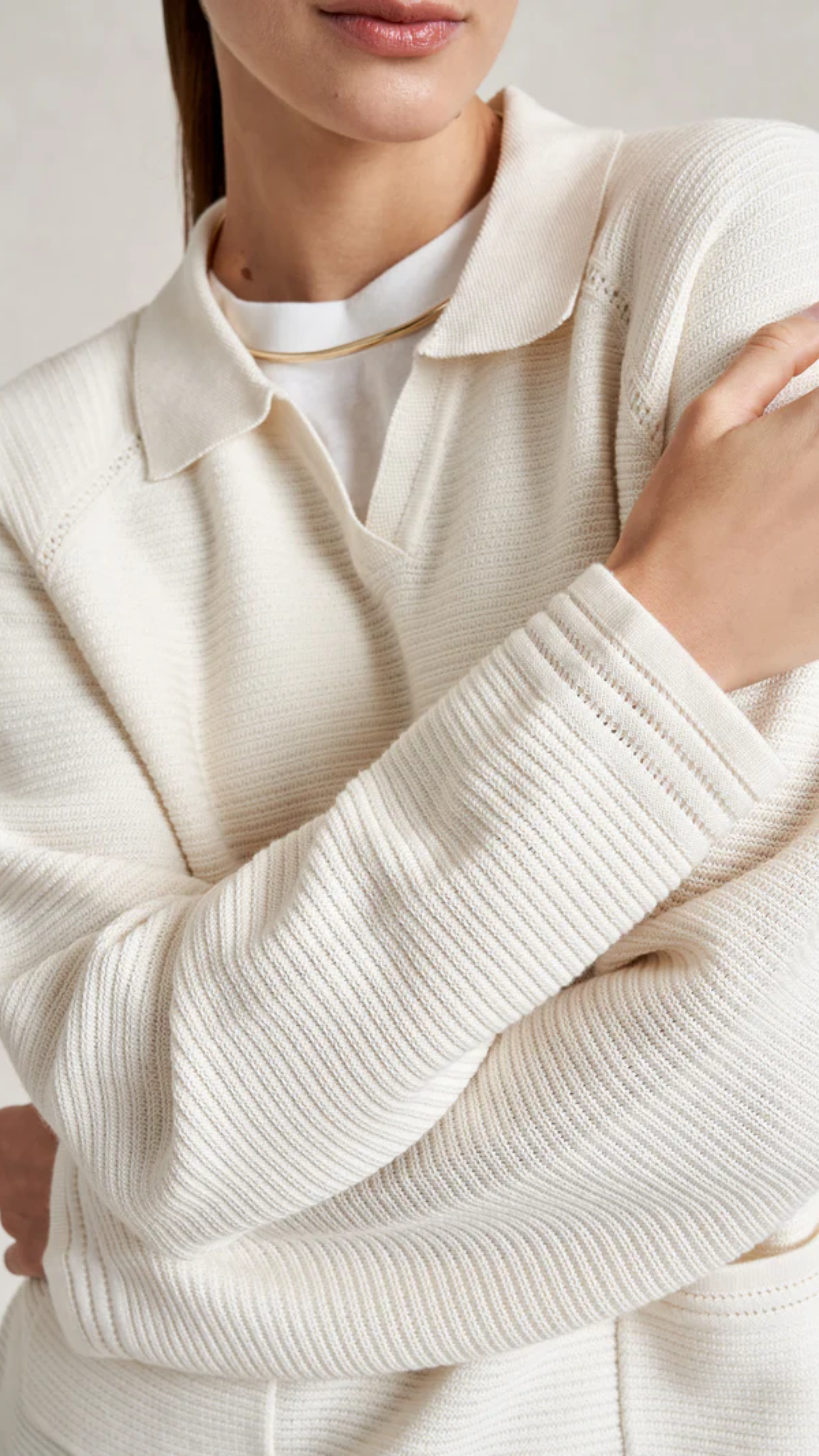 La Ligne Babs Sweater in Ivory