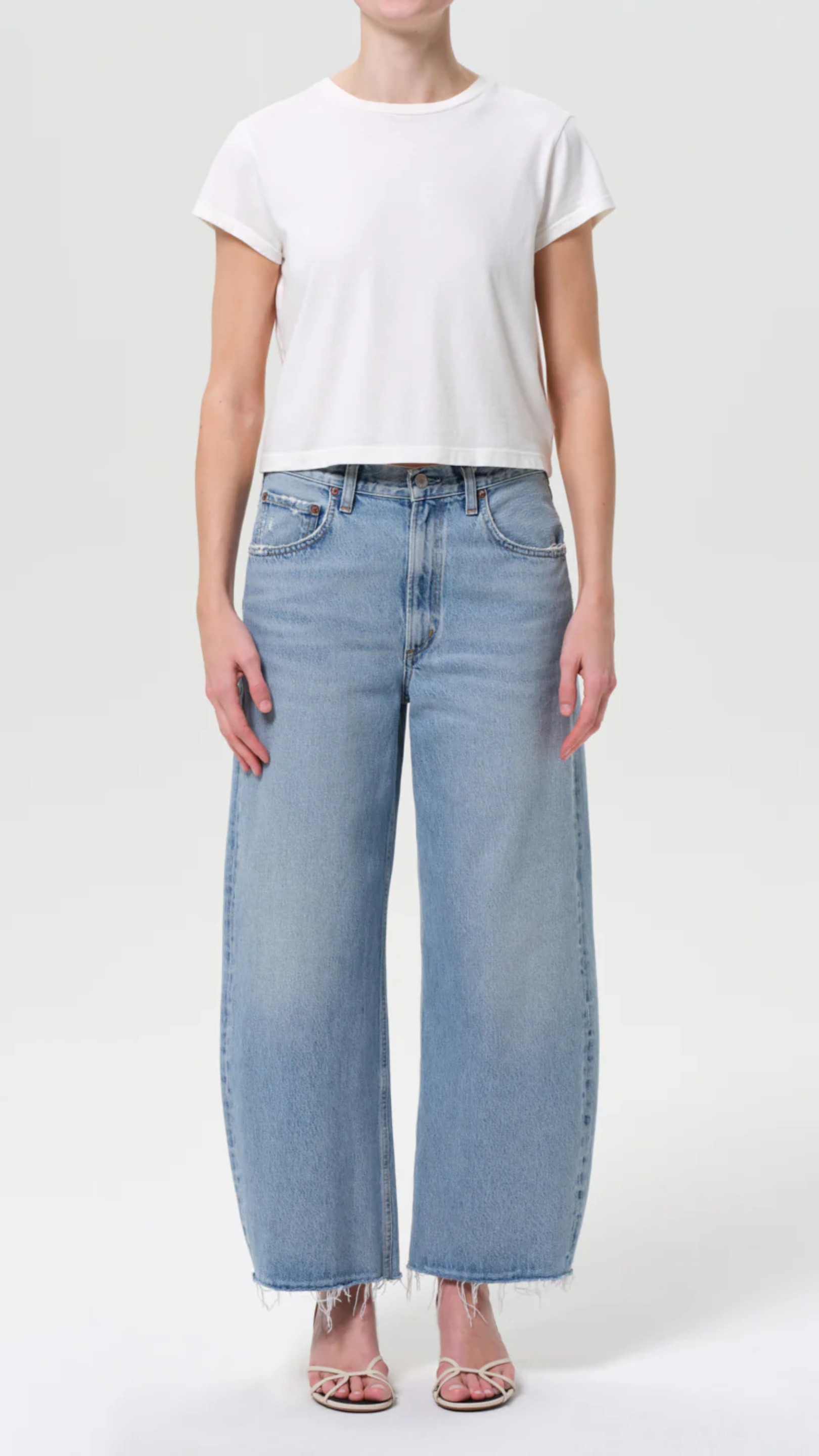 Agolde Low Curve Fray Jean in Force
