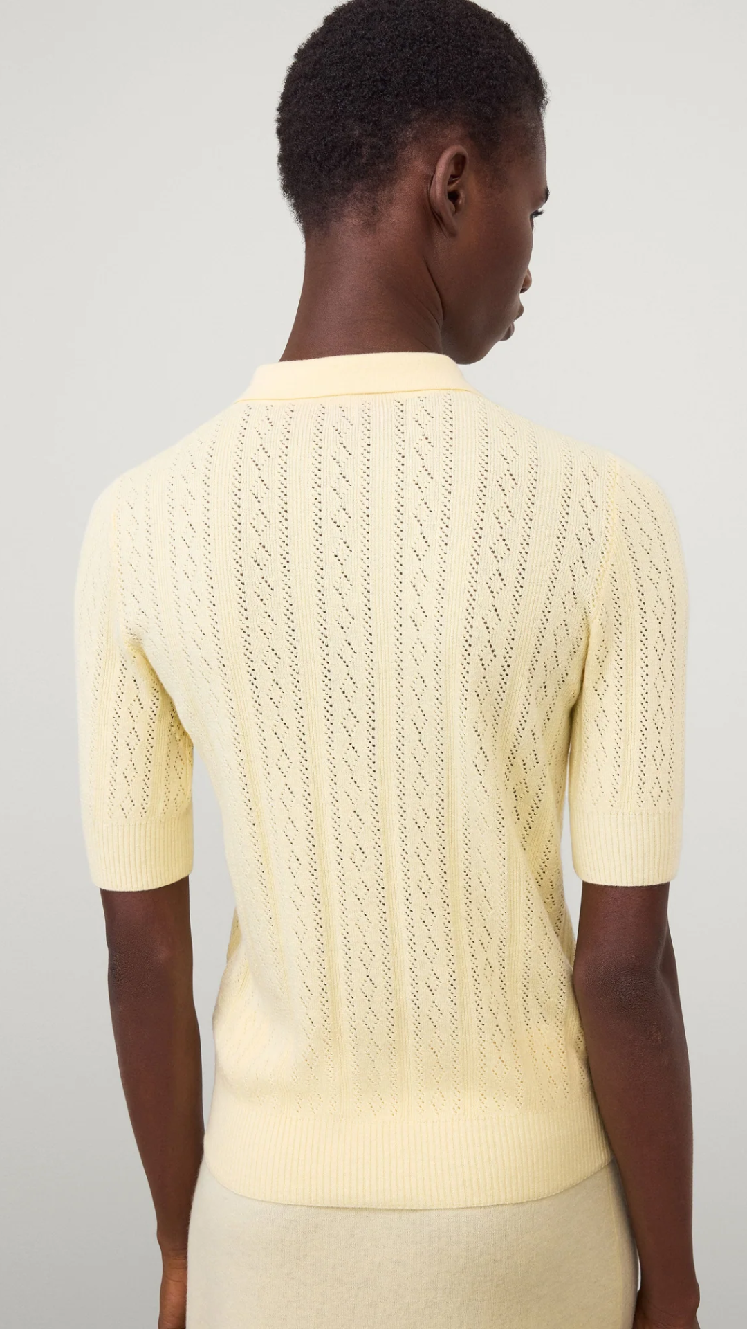 Lisa Yang Cristine Polo Sweater in Limone