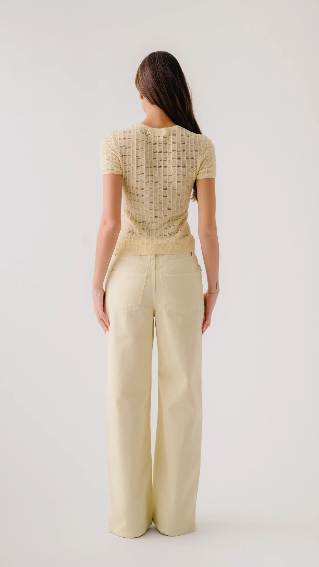 Sablyn Isolde Slim Crewneck Tee in Buttercup