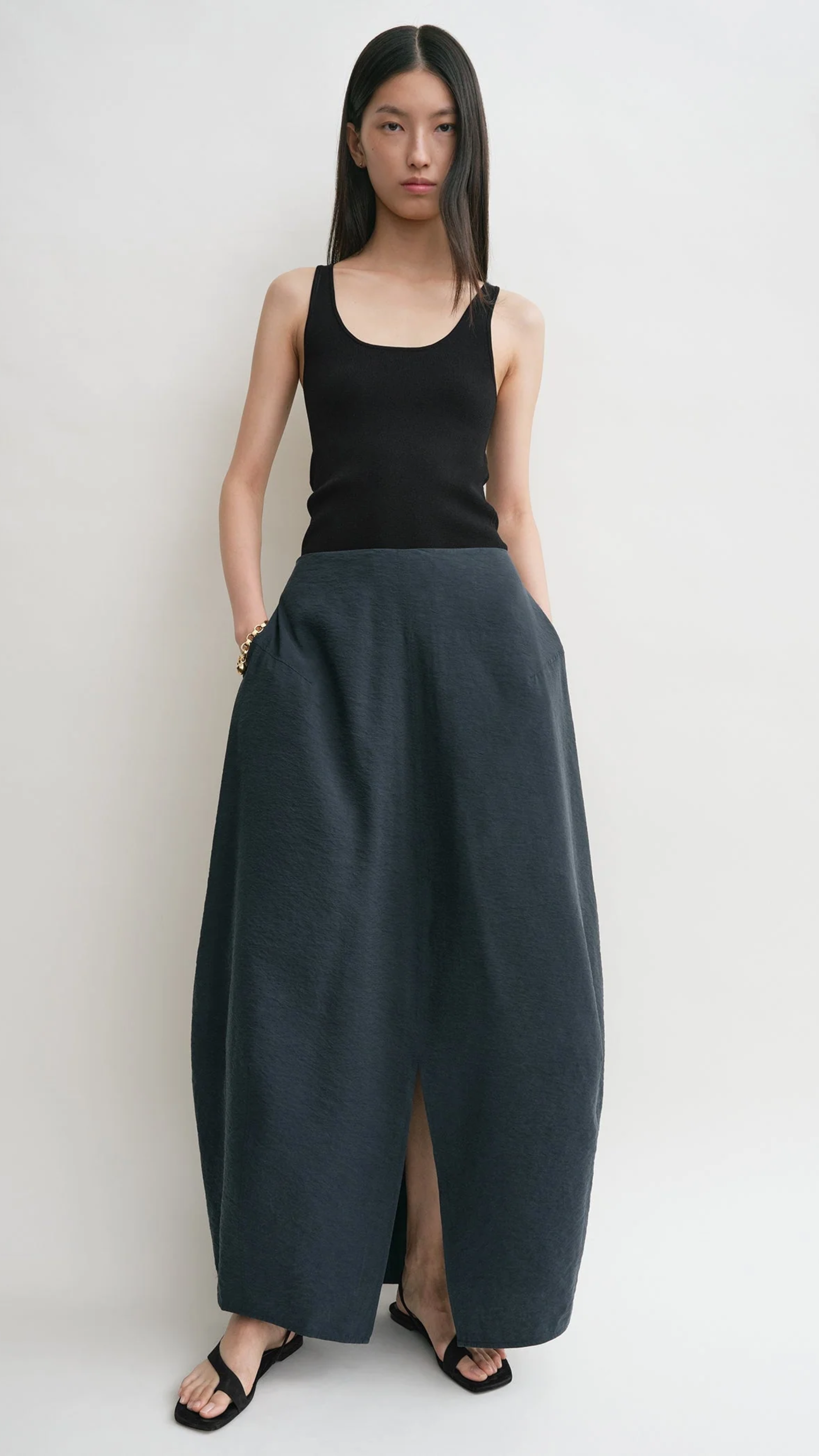 Toteme Parachute Skirt in Nightfall