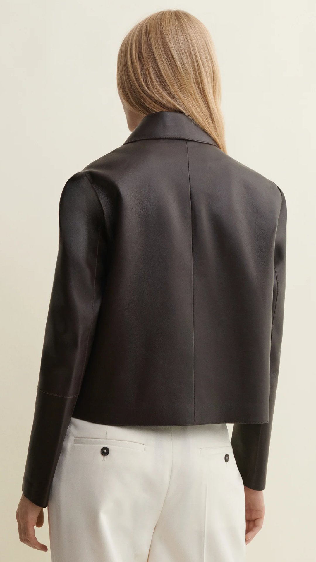 Arma Emy Leather Jacket in Coffee