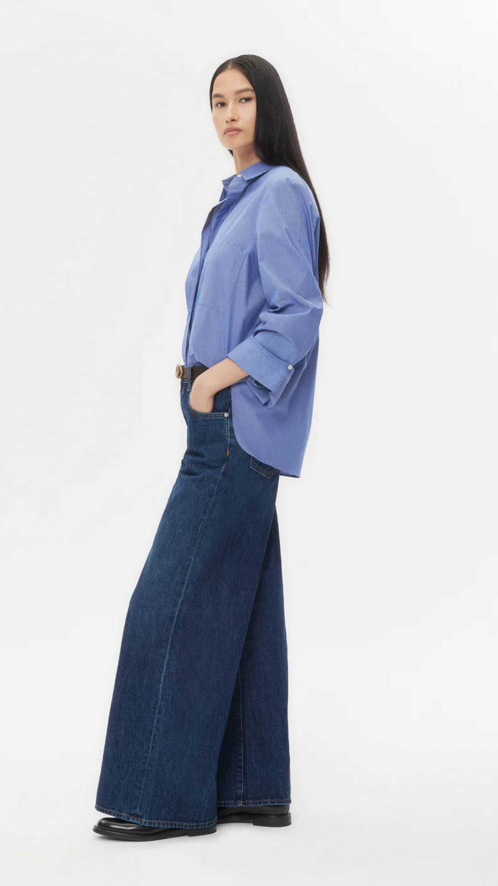 TWP Tiny Dancer Jean in Darkwash Denim