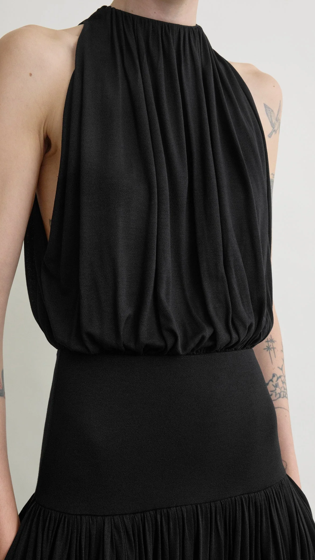 Toteme Soft Gathered Halter Dress