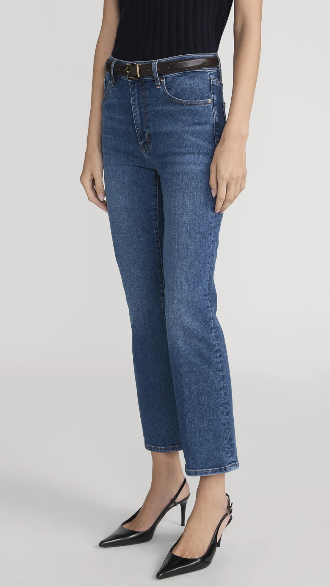 Frame The Reboot Crop Jean in Foxley
