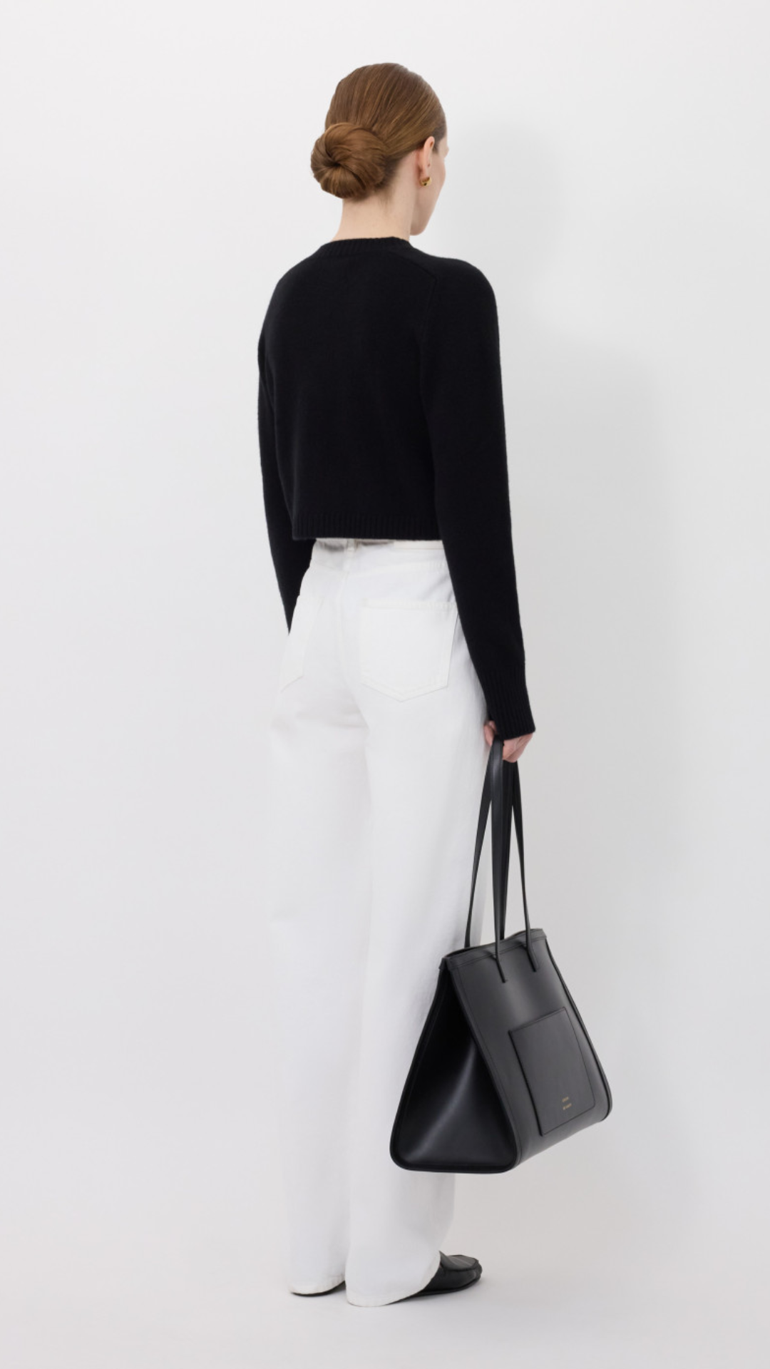 LouLou de Saison Zephir LDS Cropped Cardigan in Black