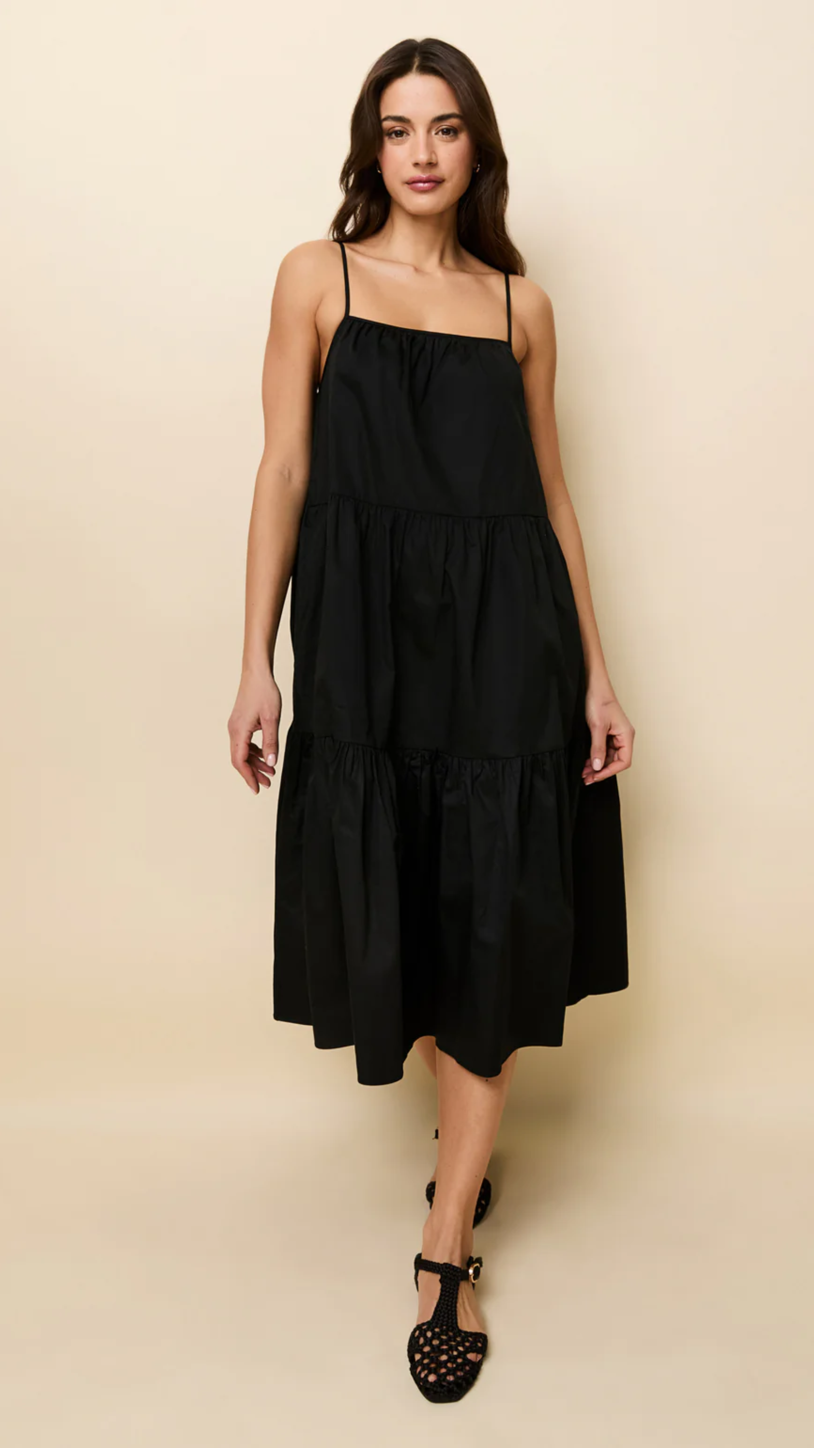 Solid & Striped Addison Dress in Noir