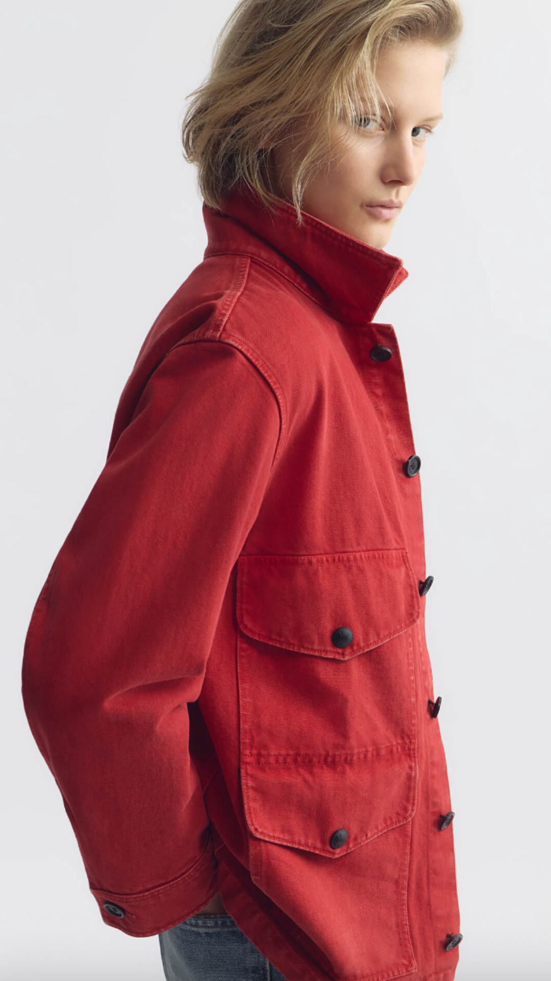Nili Lotan Leroy Jacket In Scarlet