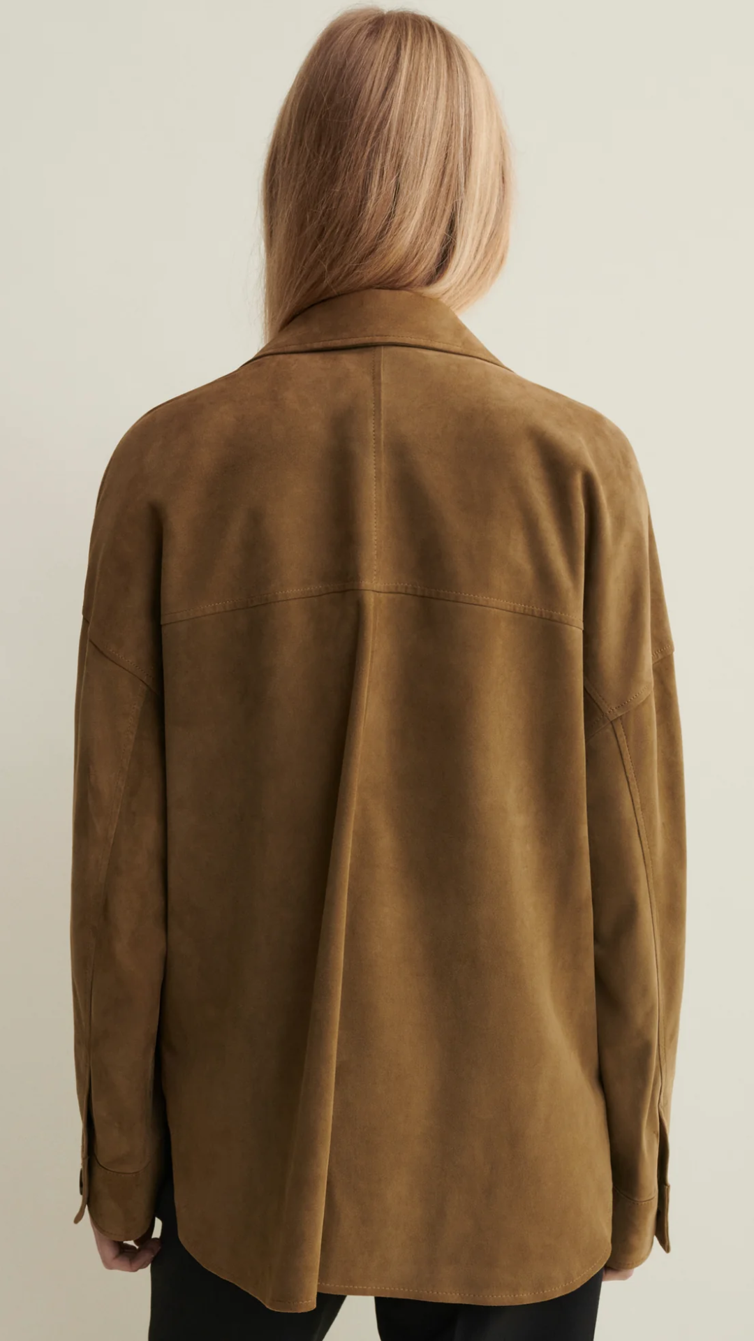 Arma Kaylee Suede Jacket in Dark Olive