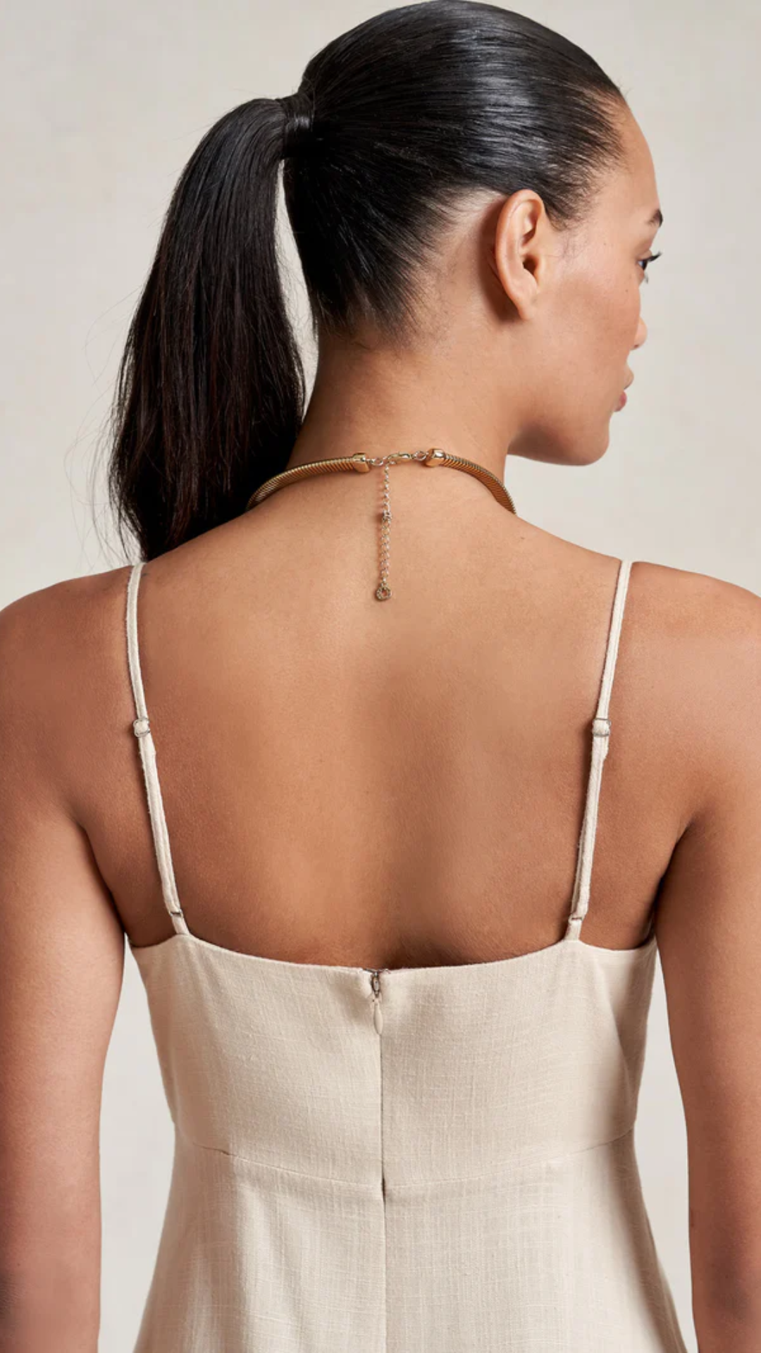 La Ligne Linen Maxi Dress in Sand