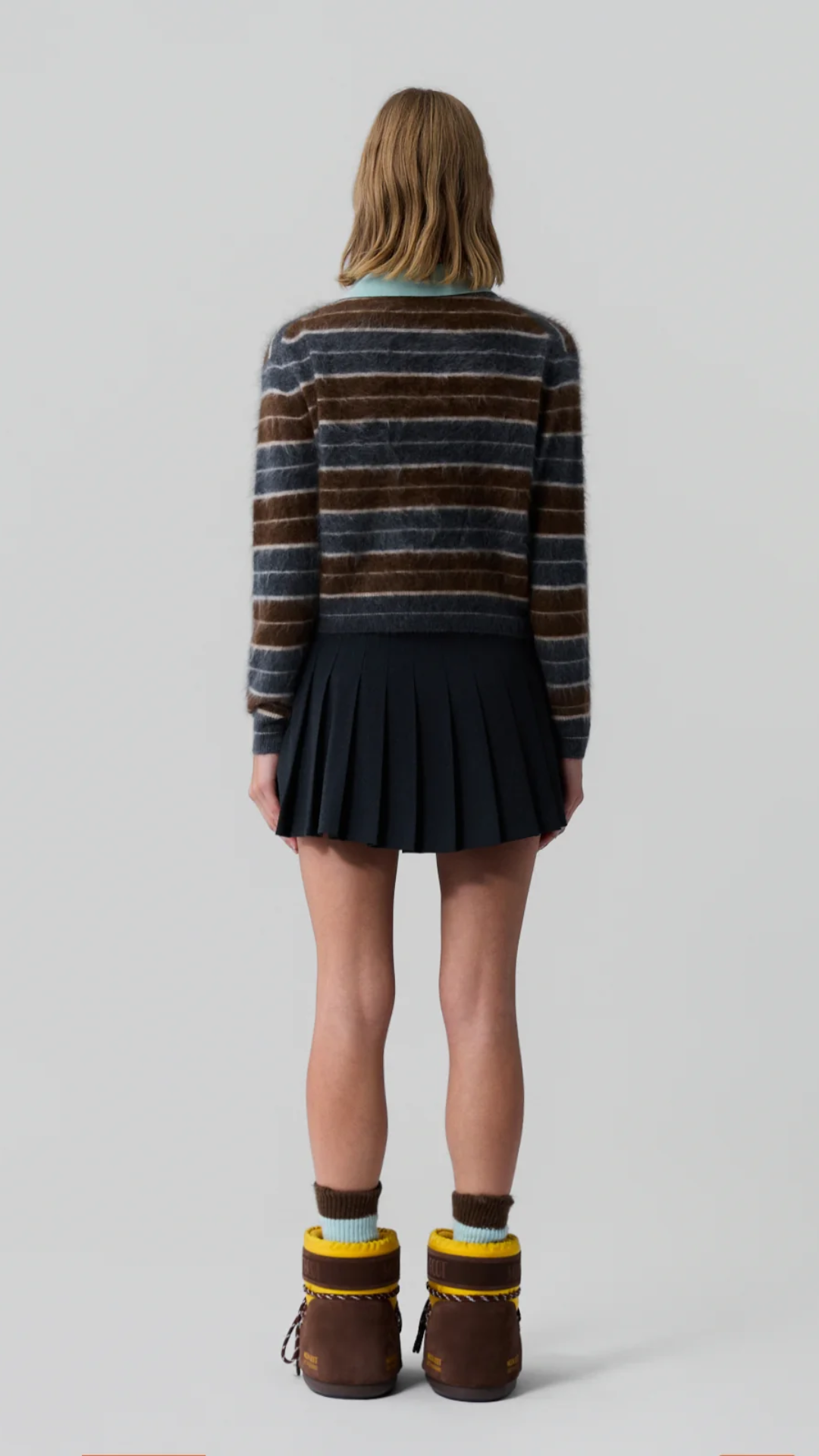 Guest In Residence Grizzly Stripe Crew Sweater