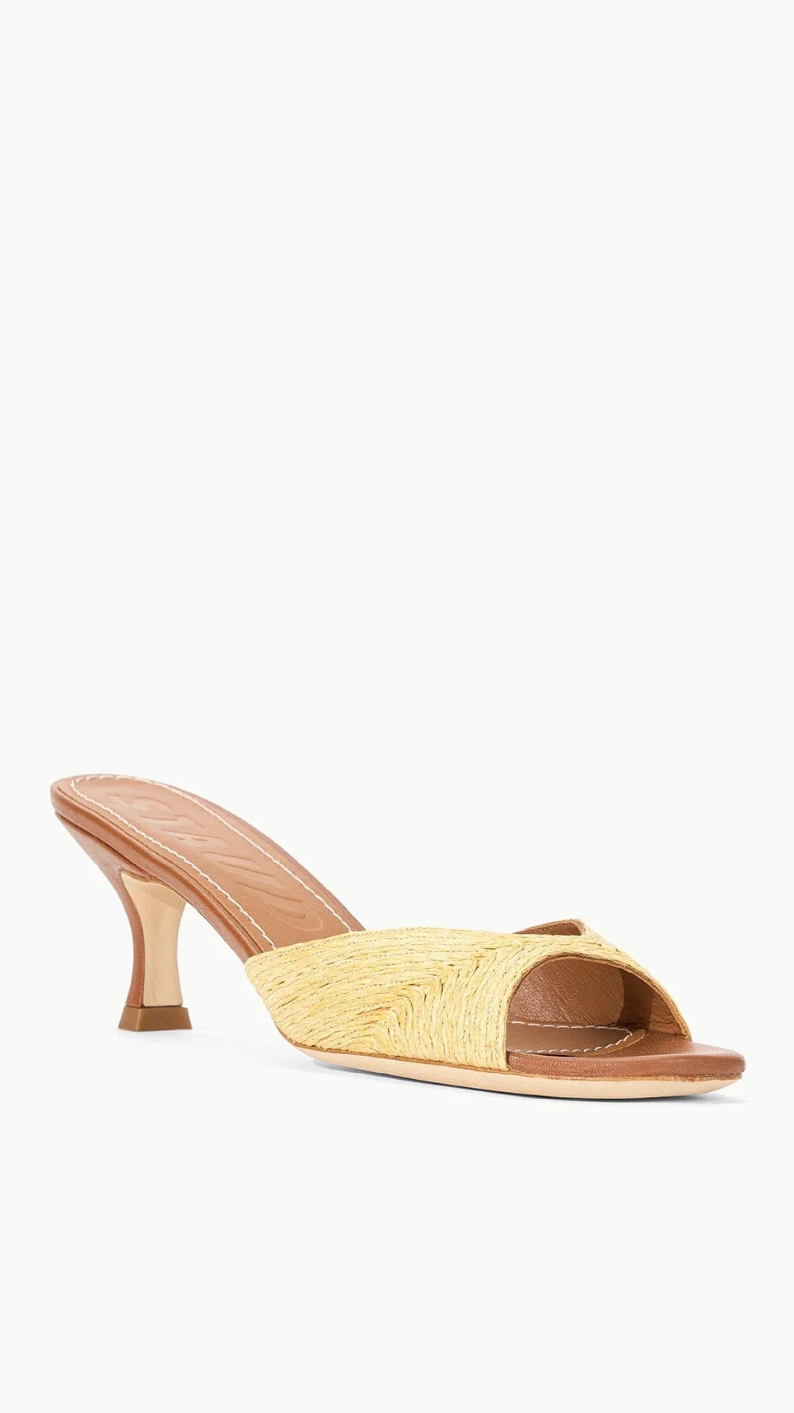 Staud Brigitte Mule in Natural