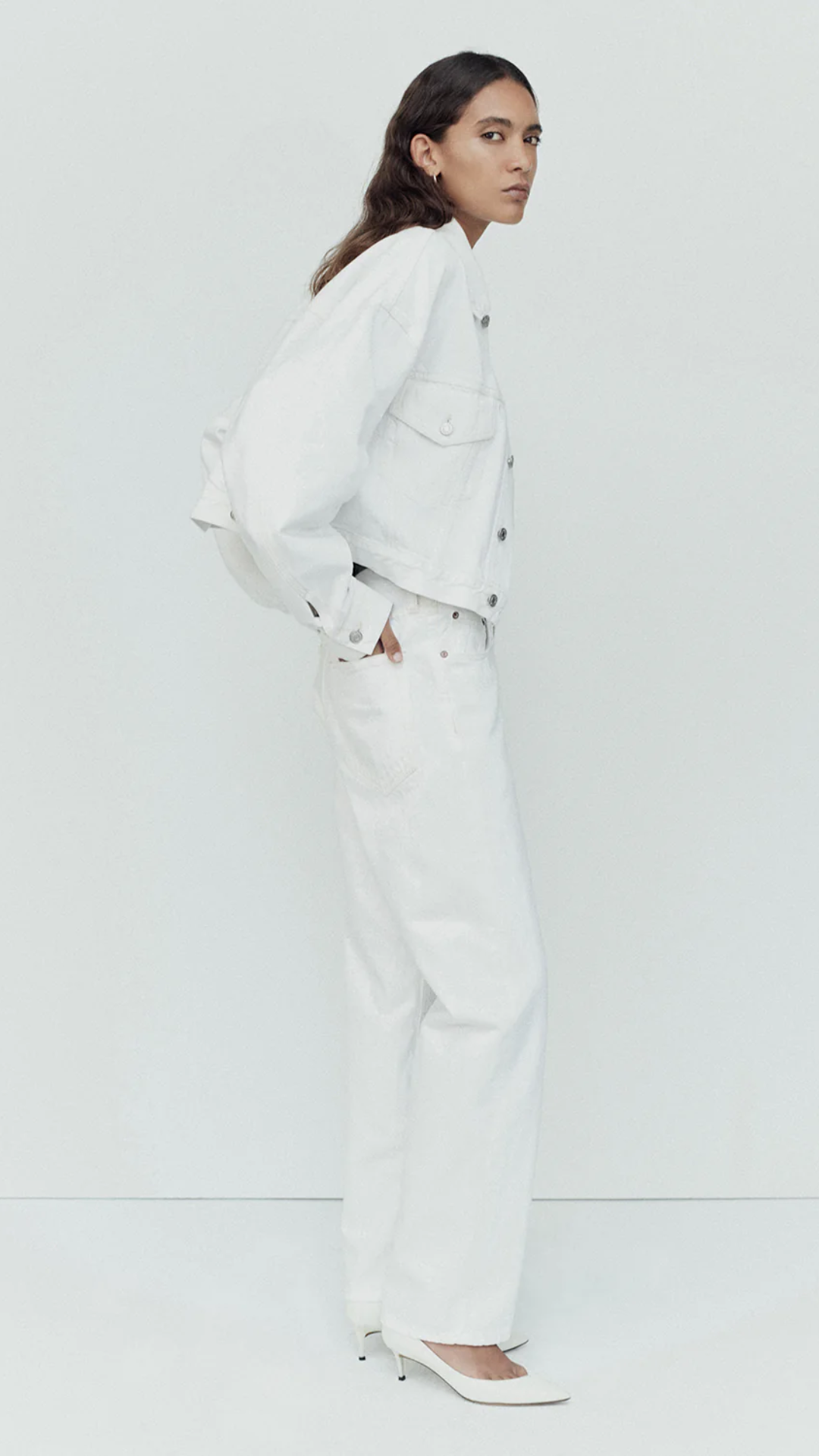 Agolde Palmer Jacket in Milkshake