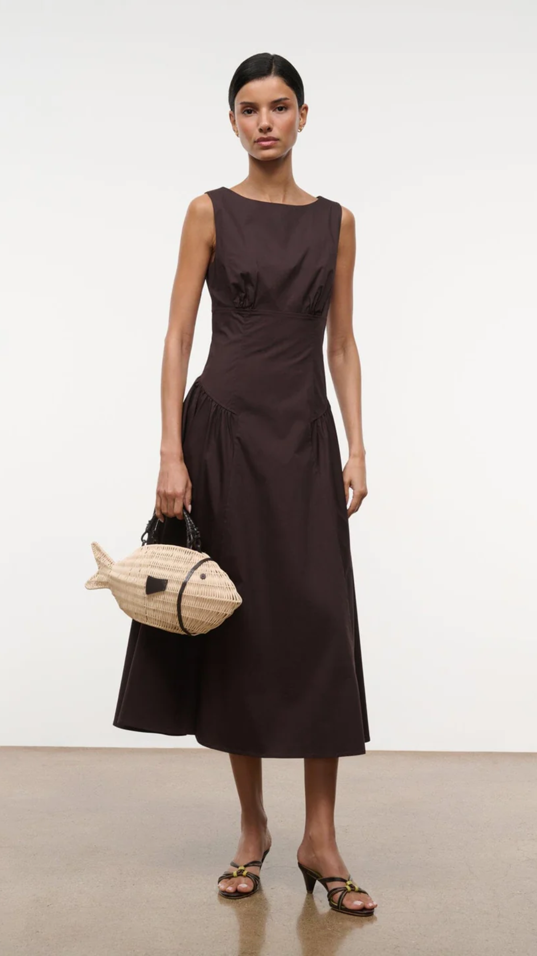 Staud Gwen Dress in Earth