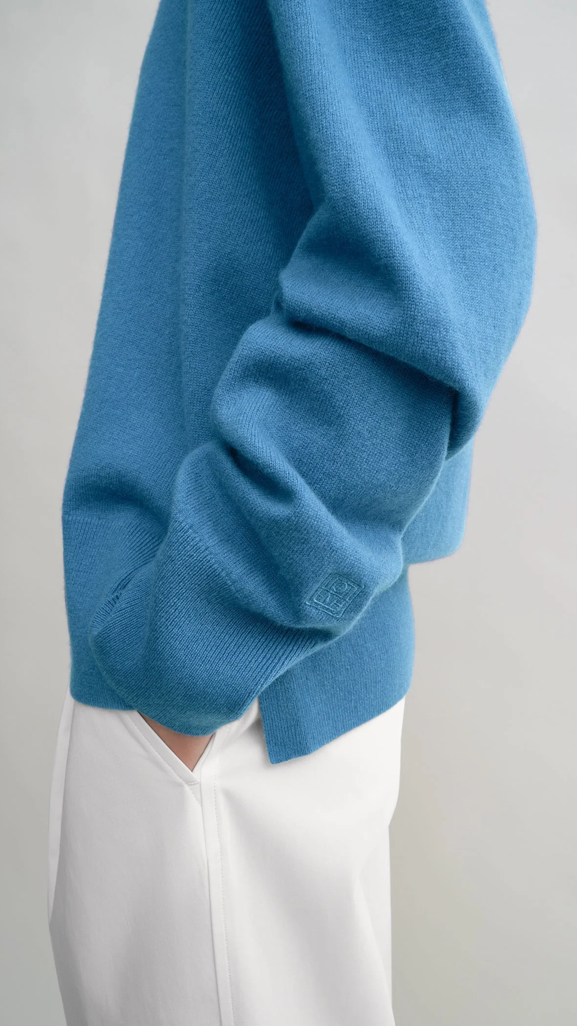 Toteme Crew Neck Sweater in Azure