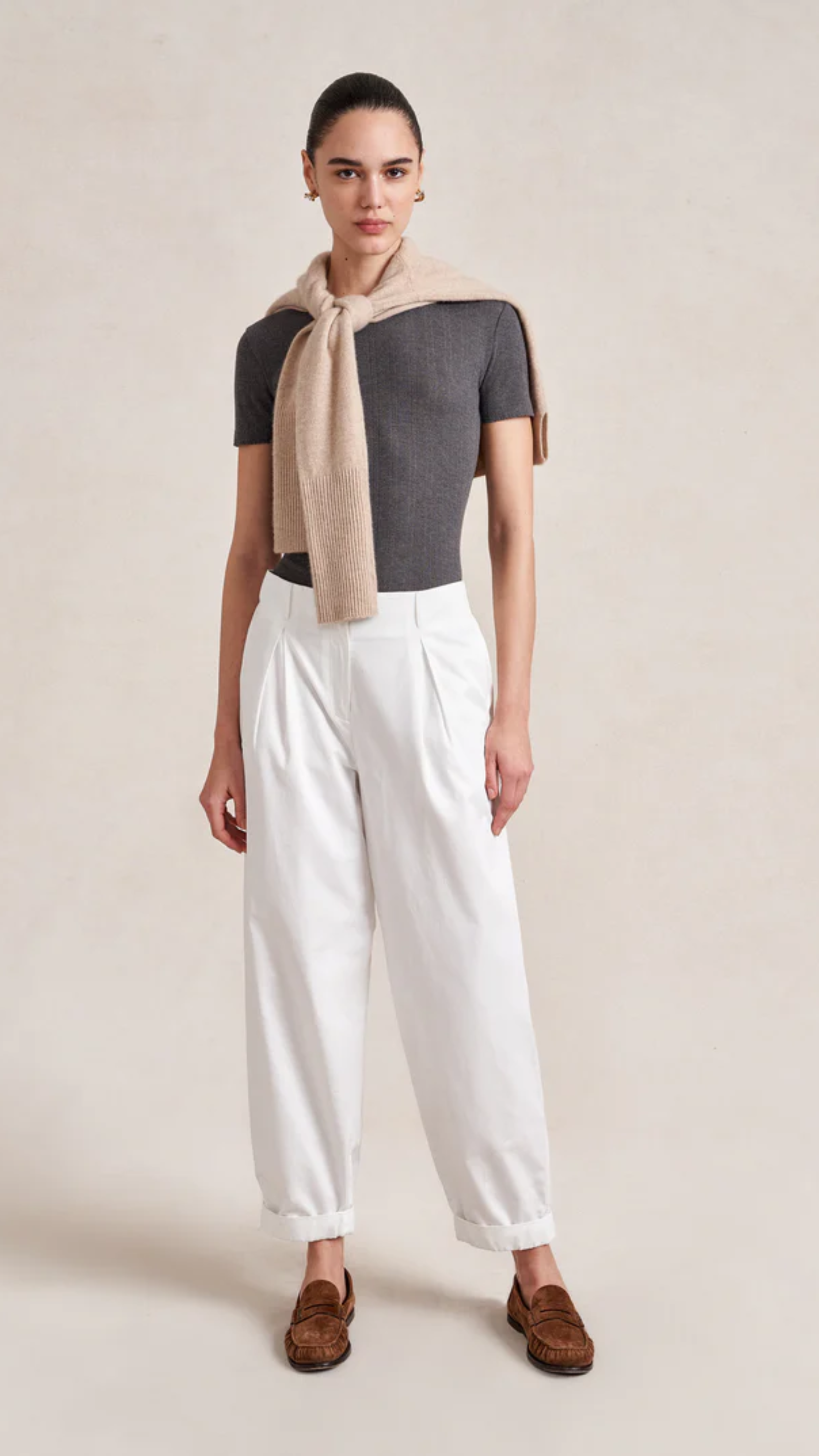 La Ligne Conrad Trouser in White