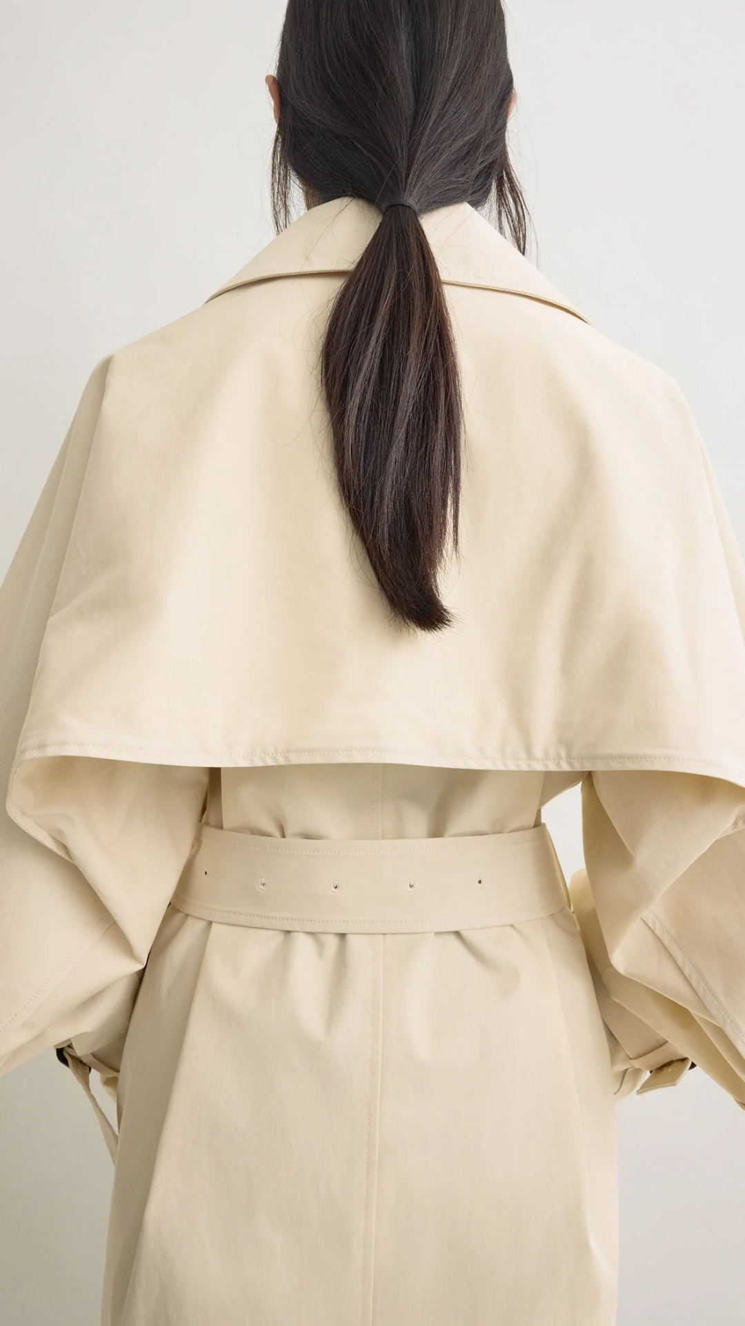 Toteme Washed Cotton Trench in Stone