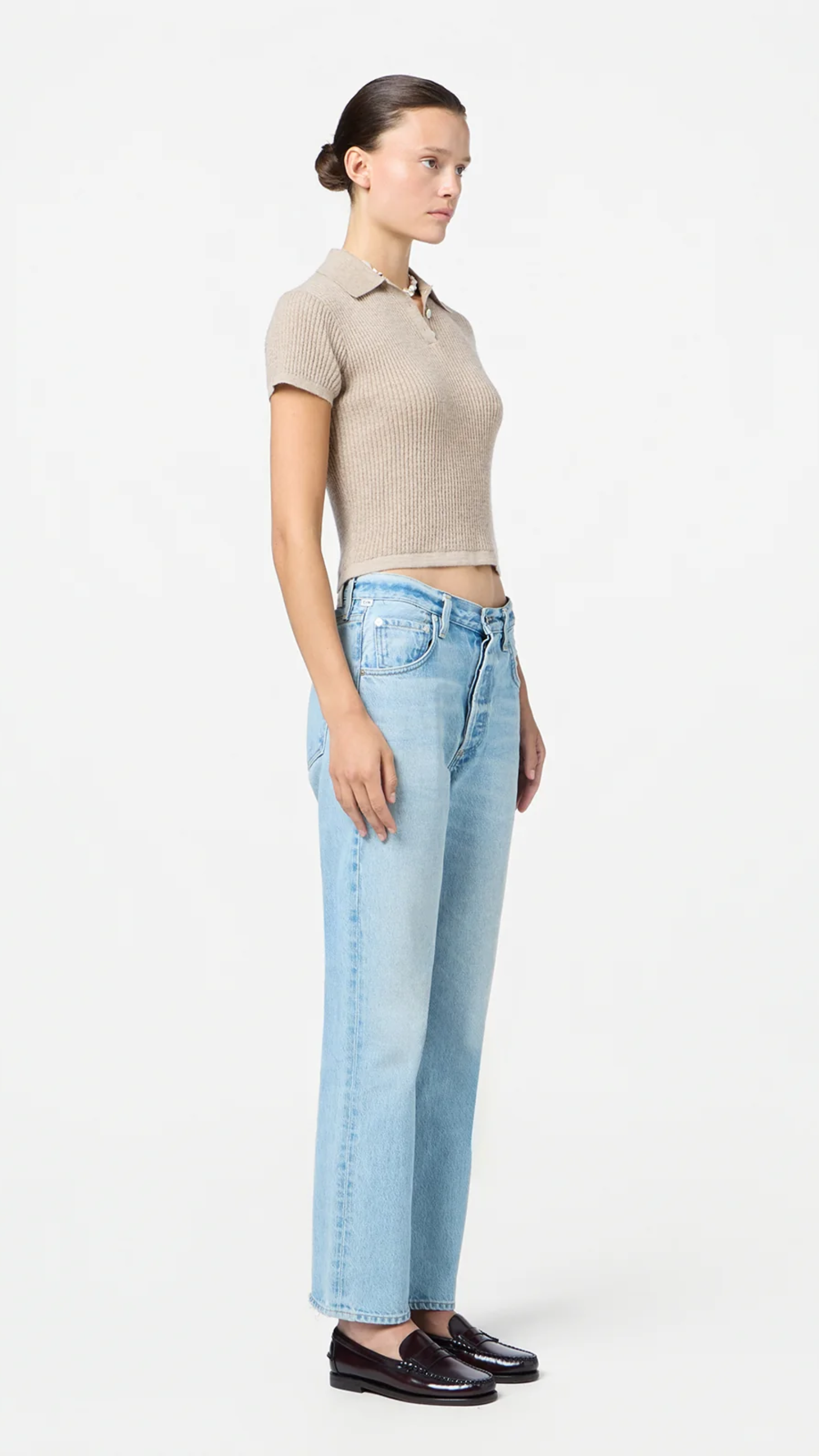 Guest in Residence Cashmere Shrunken Polo
