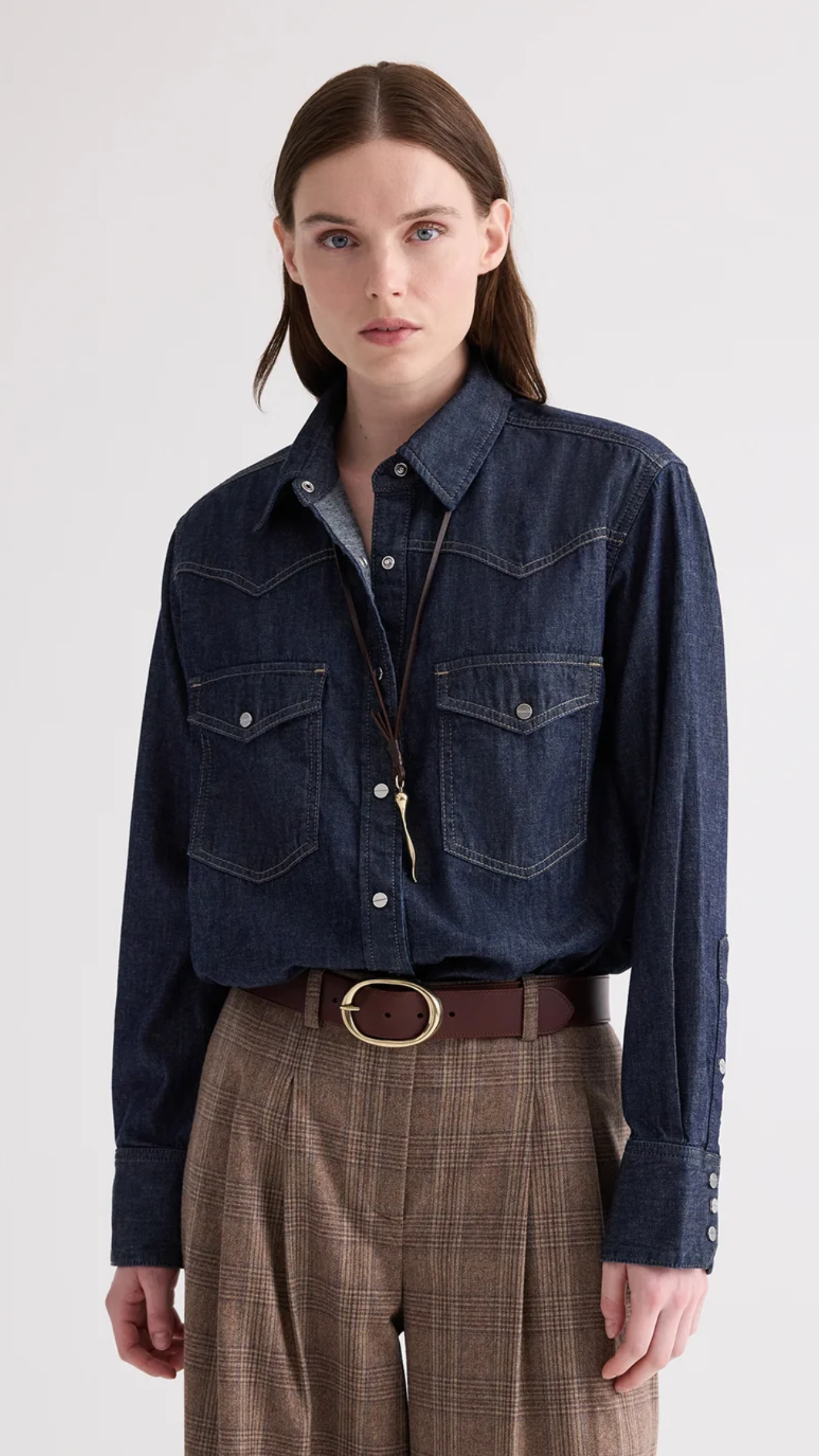 TWP Vachetta Leather Wide Belt