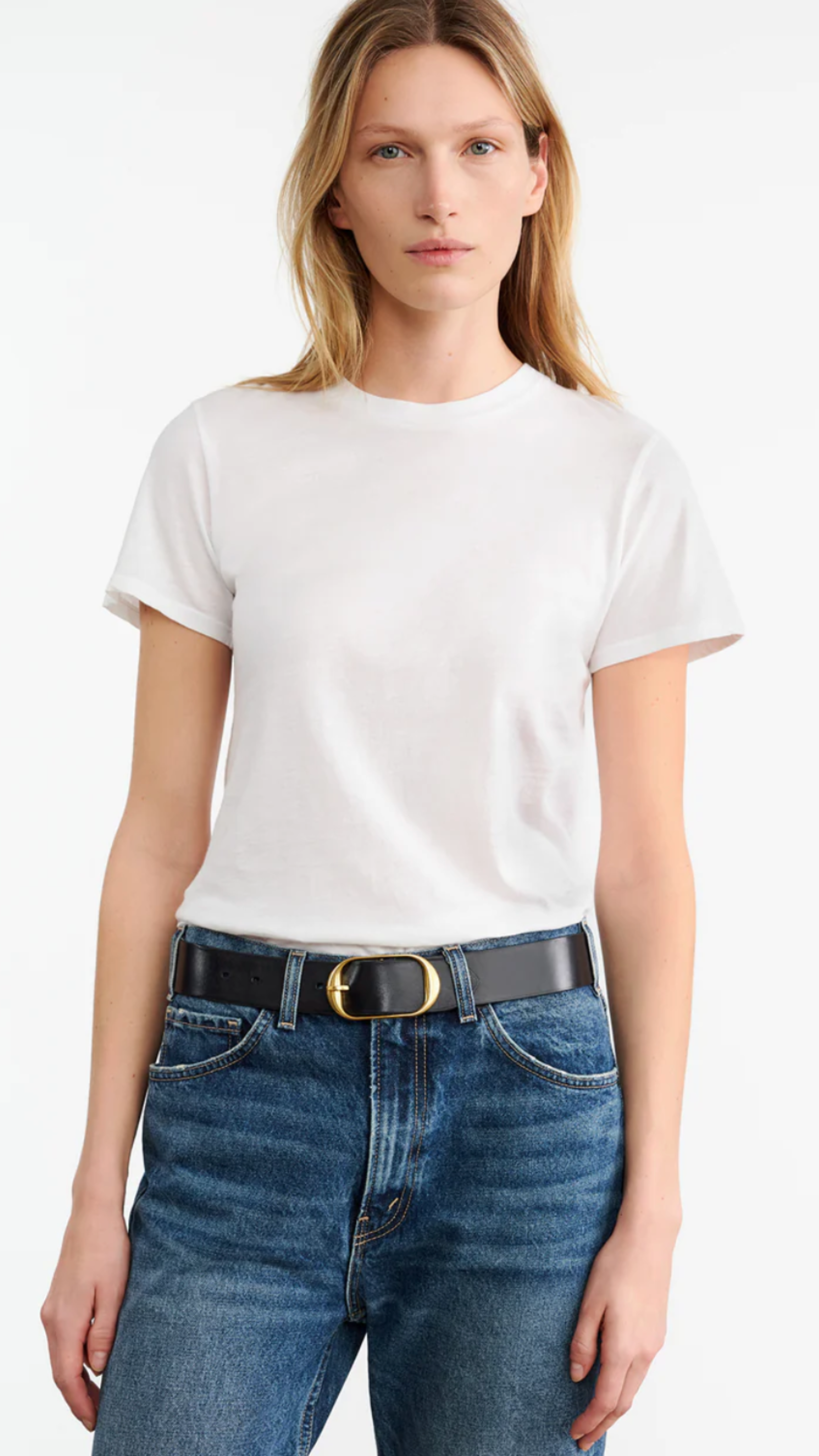 Nili Lotan Mariela Crewneck Tee in White