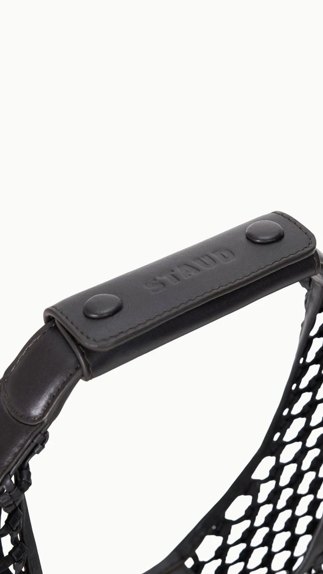 Staud Moon Hand Knotted Tote Bag in Espresso