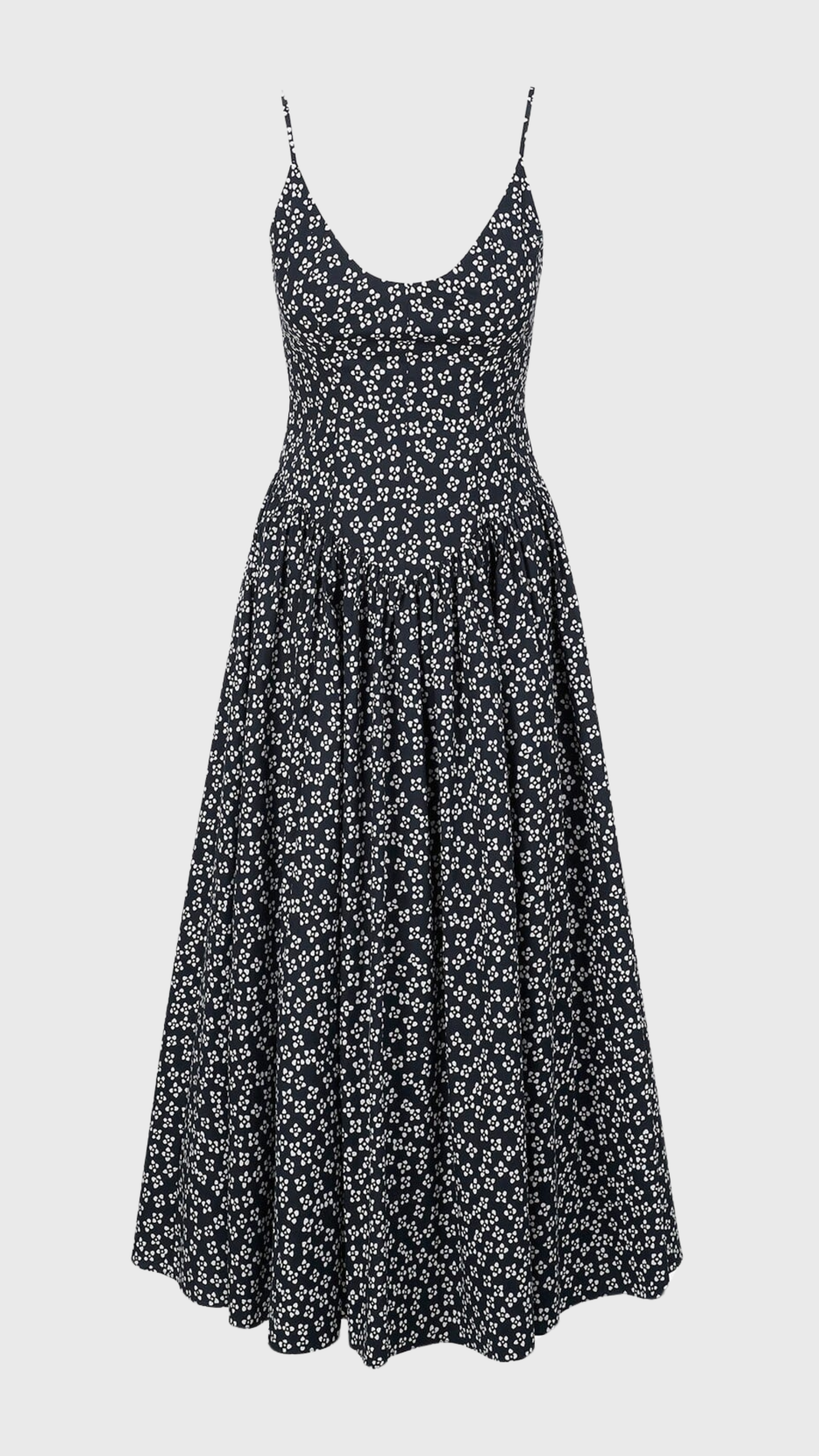 Staud Dena Dress in Woodblock Floral