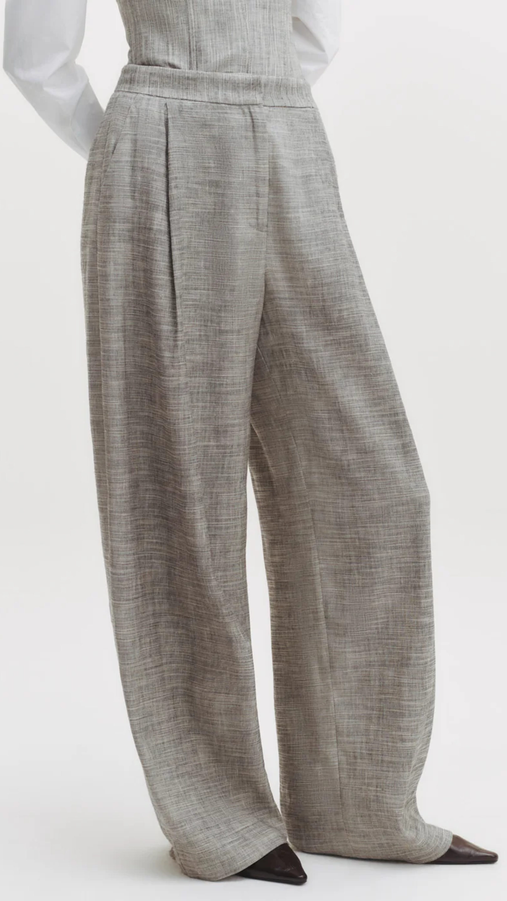 TWP Greenwich Avenue Pant in Heather Grey