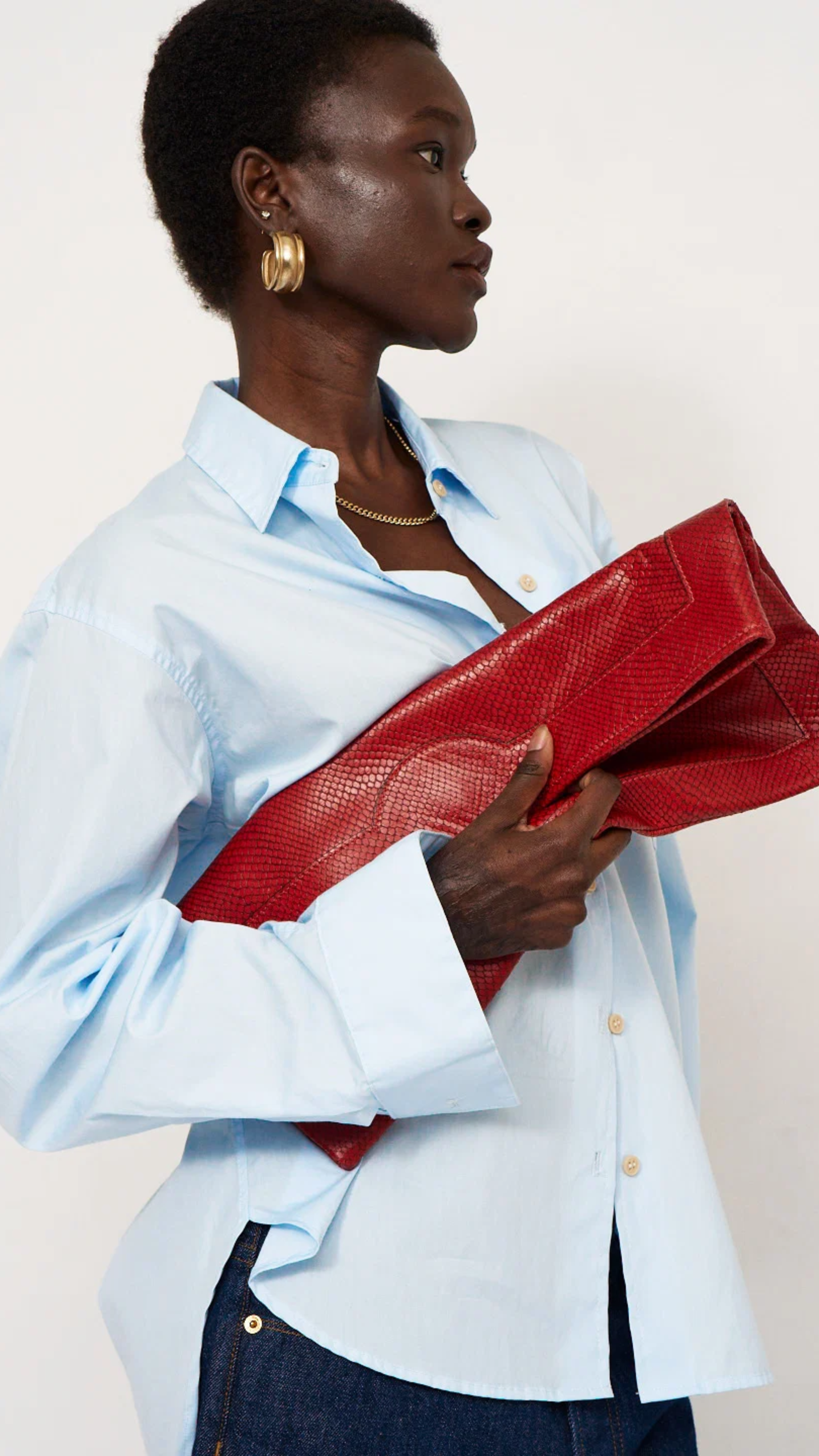 Jamie Haller The Weekend Shirt in Baby Blue